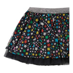 STELLA McCARTNEY gonna tinta unita in tulle con stampa Nero per Bambina TV7B21 NERO STELLA McCARTNEY