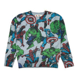 SAINT BARTH maglia tinta unita con stampa avengers Azzurro per Bambino DOU0019 AZZURRO SAINT BARTH