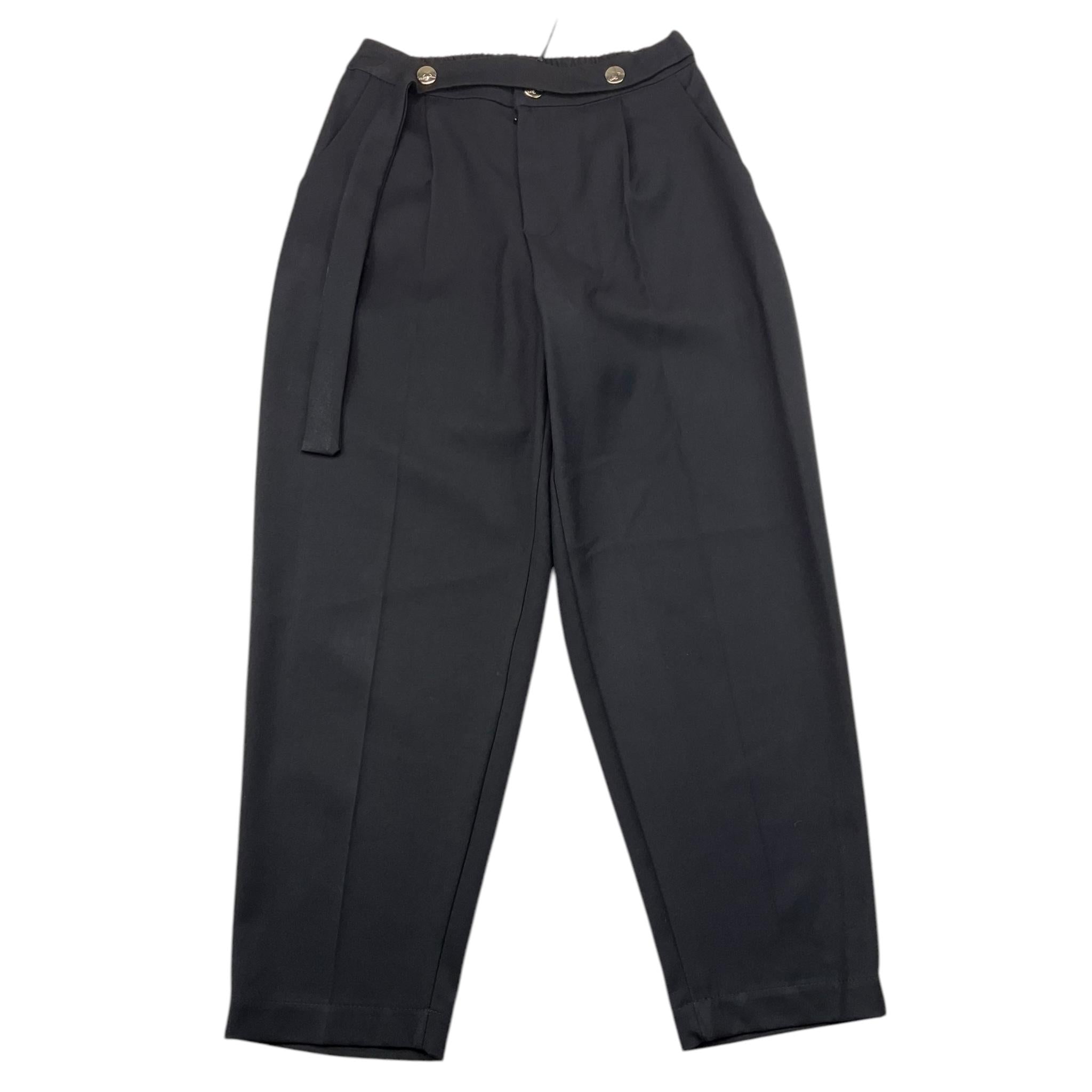 NAIDA pantalone tinta unita con elastico in vita Nero per Bambina NAPA282 NERO NAIDA