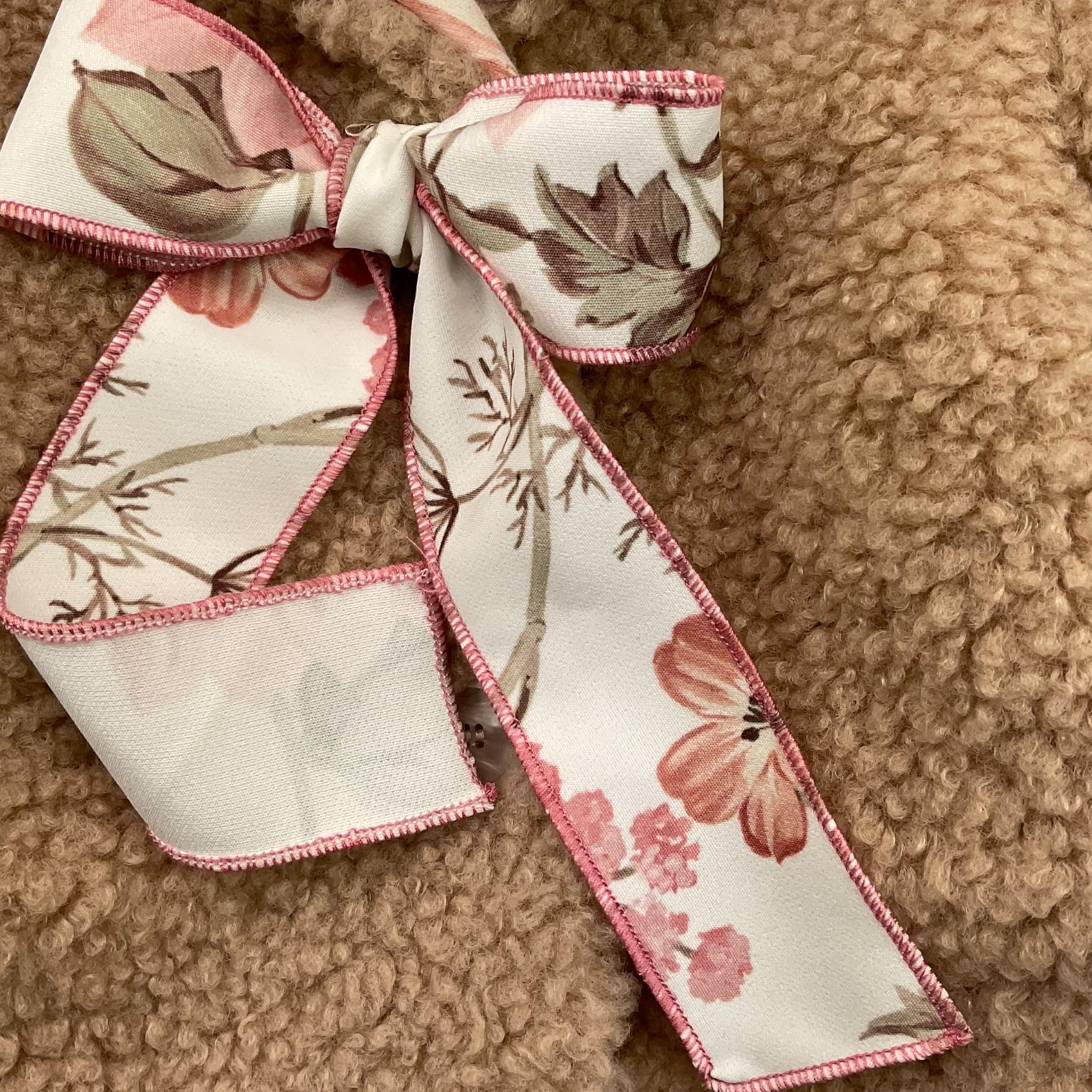 MARLU' cappotto modello teddy tinta unita con fiori Biscotto per Neonata IG1840 BISCOTTO MARLU'