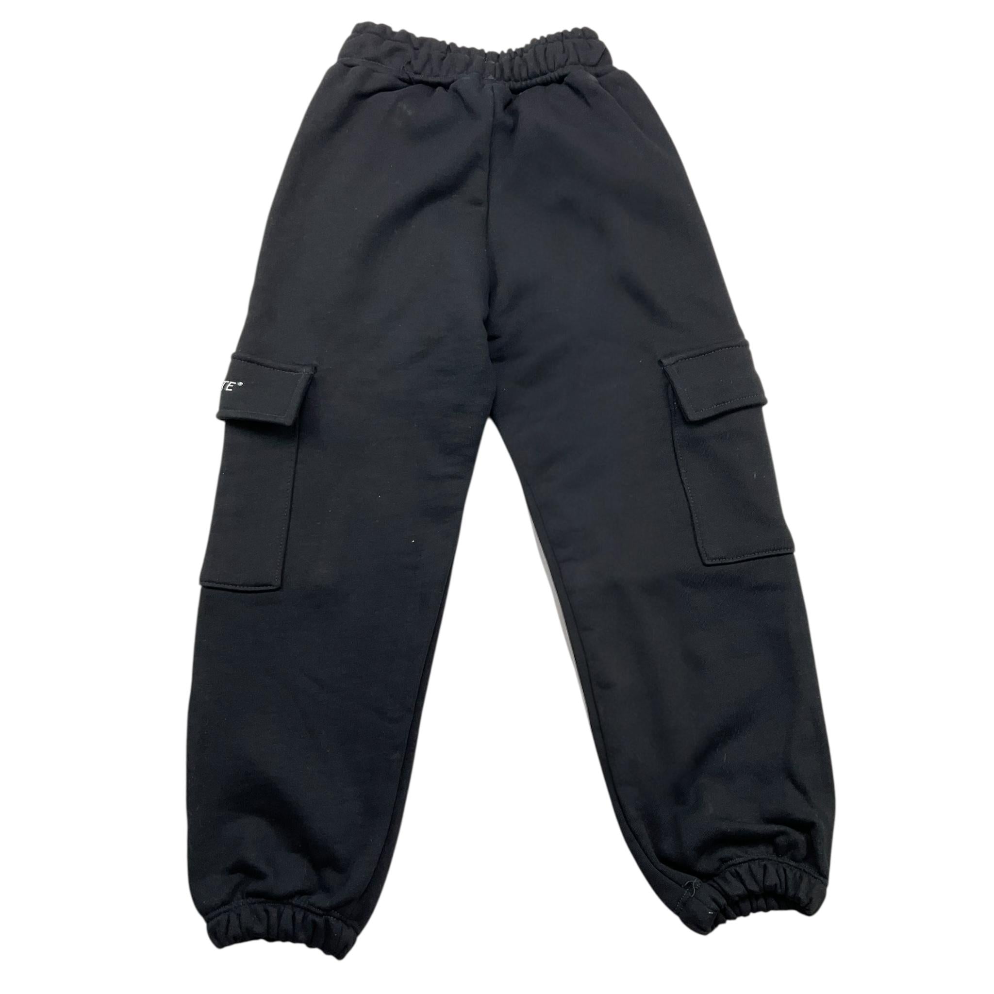 HINNOMINATE pantalone tuta tinta unita con logo Nero per Bambina 3635PF00008 NERO HINNOMINATE