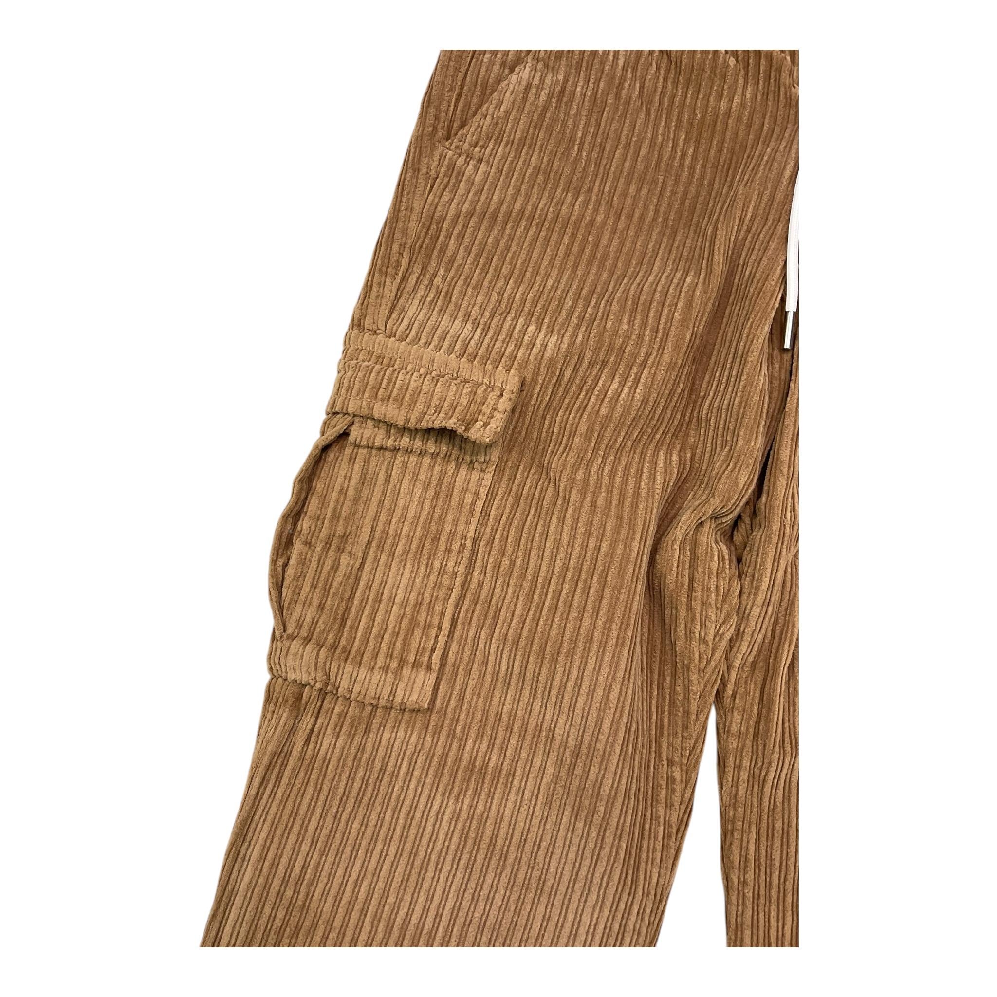 NUPKEET pantalone tinta unita in camoscio con elastico in vita Cammello per Bambino 4DNK337 CAMMELLO NUPKEET