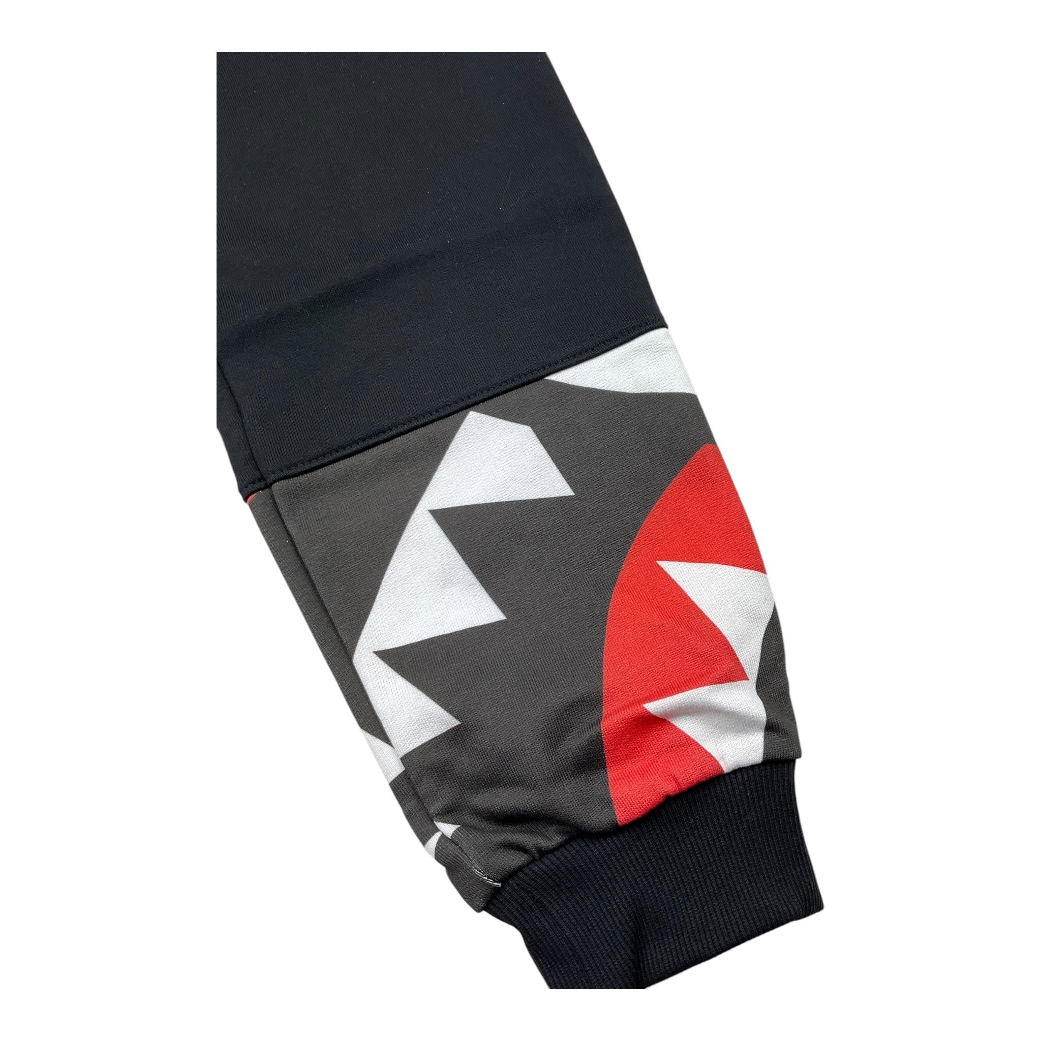 SPRAYGROUND pantalone tuta tinta unita con stampa in contrasto Nero per Bambino SPY1202 NERO SPRAYGROUND