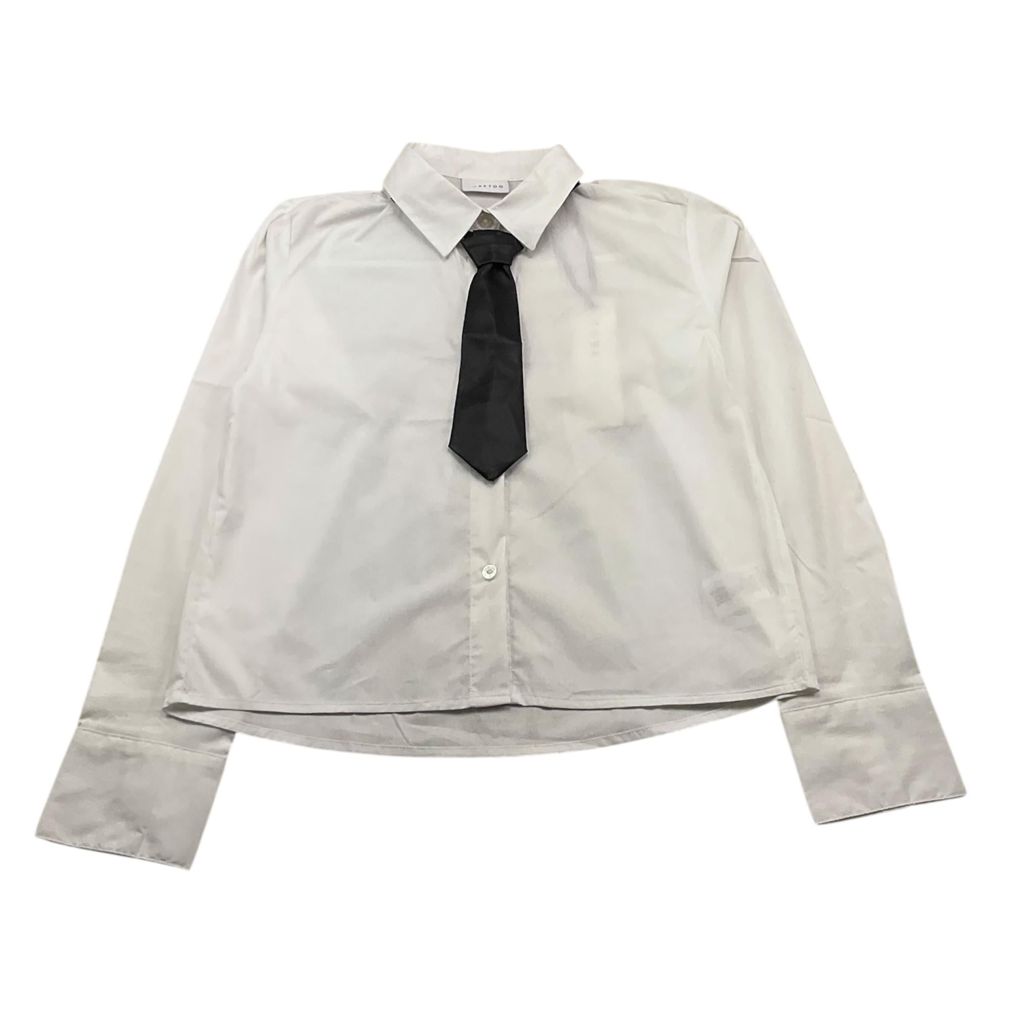 TO be too camicia manica lunga tinta unita con cravatta Bianco per Bambina TFJF24S528 BIANCO TO be too