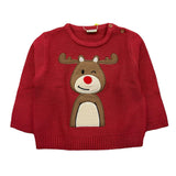 LOSAN maglia gircoll tinta unita con stampa Rosso per Neonato LBBAP0202N ROSSO LOSAN