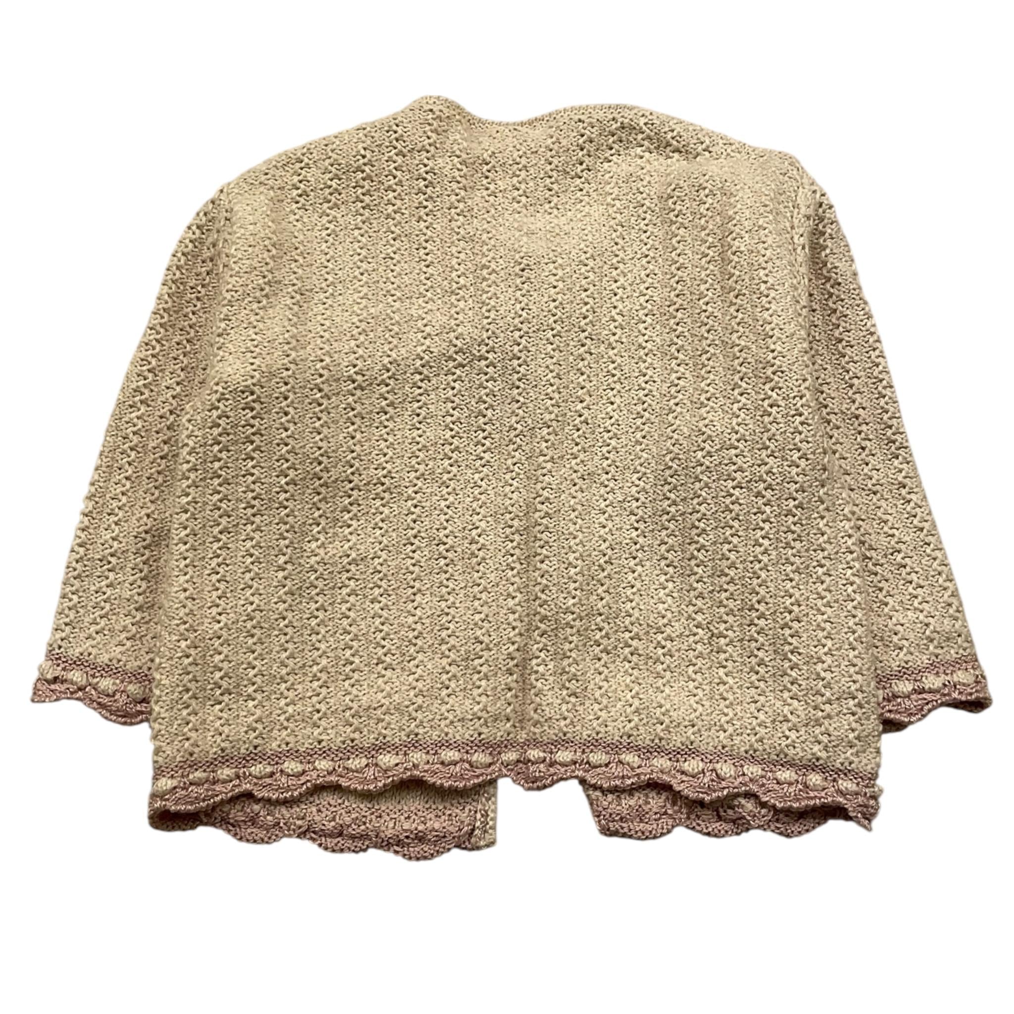 PAZ RODRIGUEZ cardigan tinta unita Beige per Neonata 001120957 BEIGE PAZ RODRIGUEZ