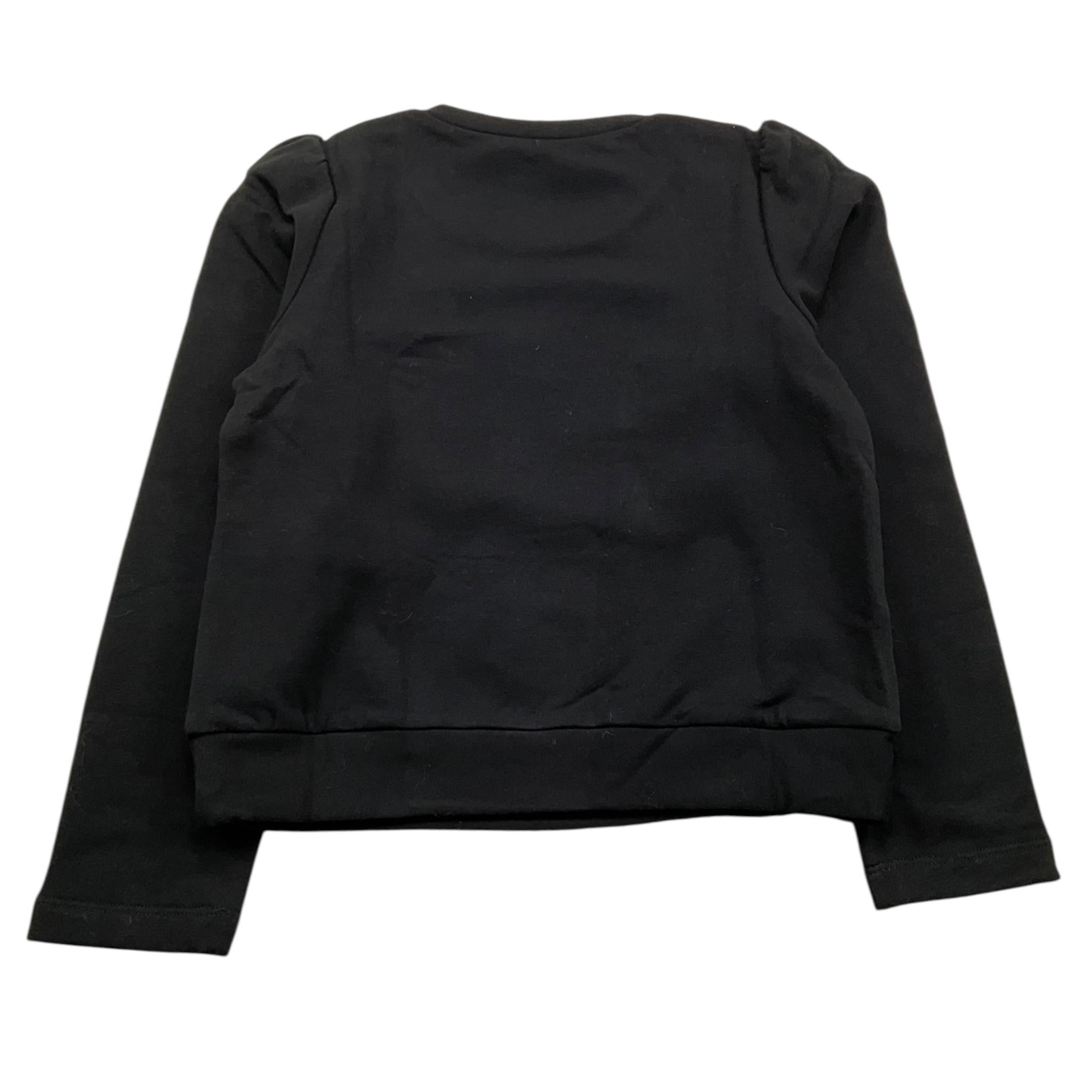 LIU JO felpa chiusa girocollo tnta unita con brillantini Nero per Bambina KF4108XX NERO LIU JO