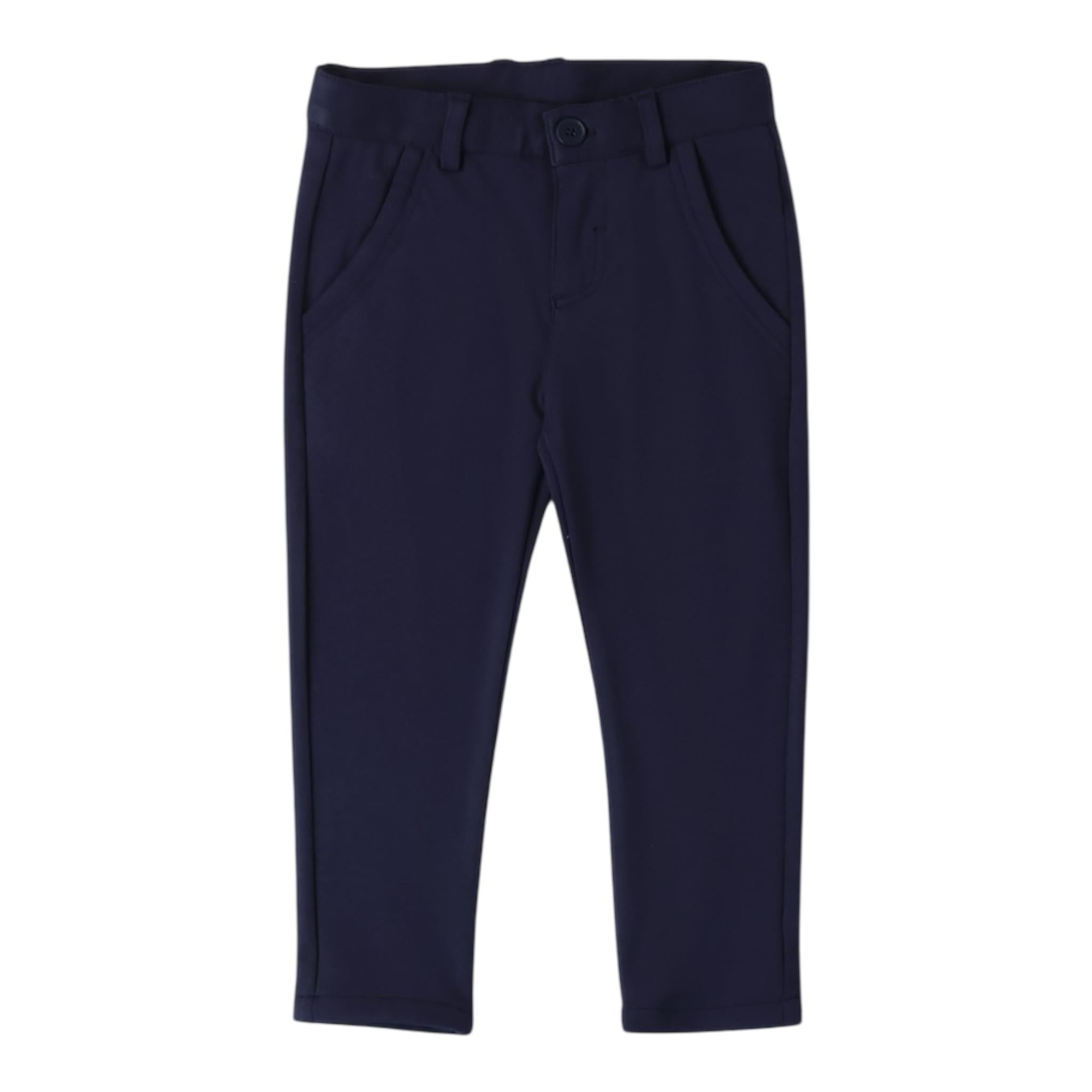 SARABANDA pantalone tinta unita con girovita regolabile Blu per Bambino 0A160 BLU SARABANDA