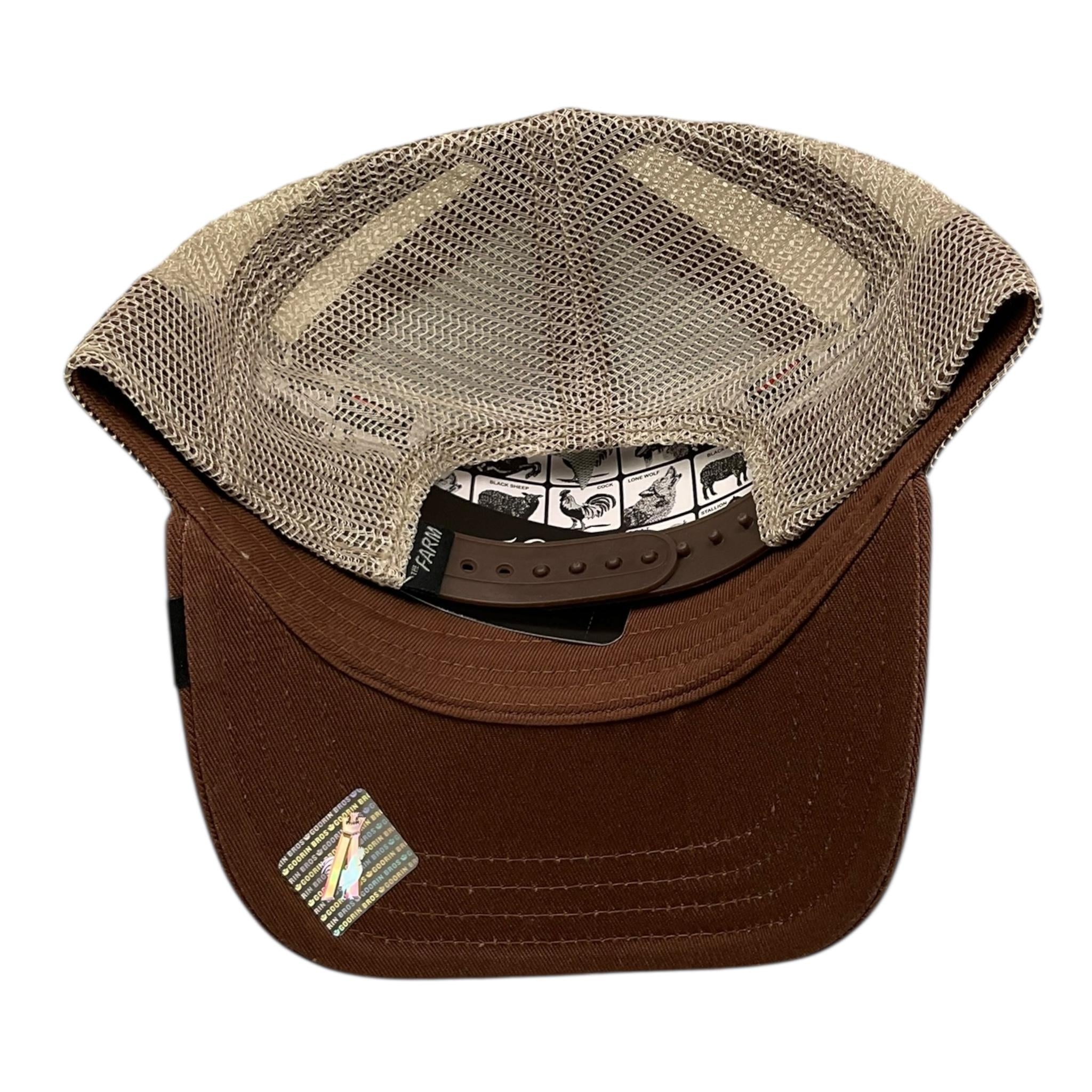 GOORIN BROS berretto tinta unita con ricamo cane Marrone per Bambino 201001 MARRONE GOORIN BROS