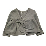 LE BEBE' cardigan tinta unita con fiocco Grigio per Neonata LBG6033 GRIGIO LE BEBE'