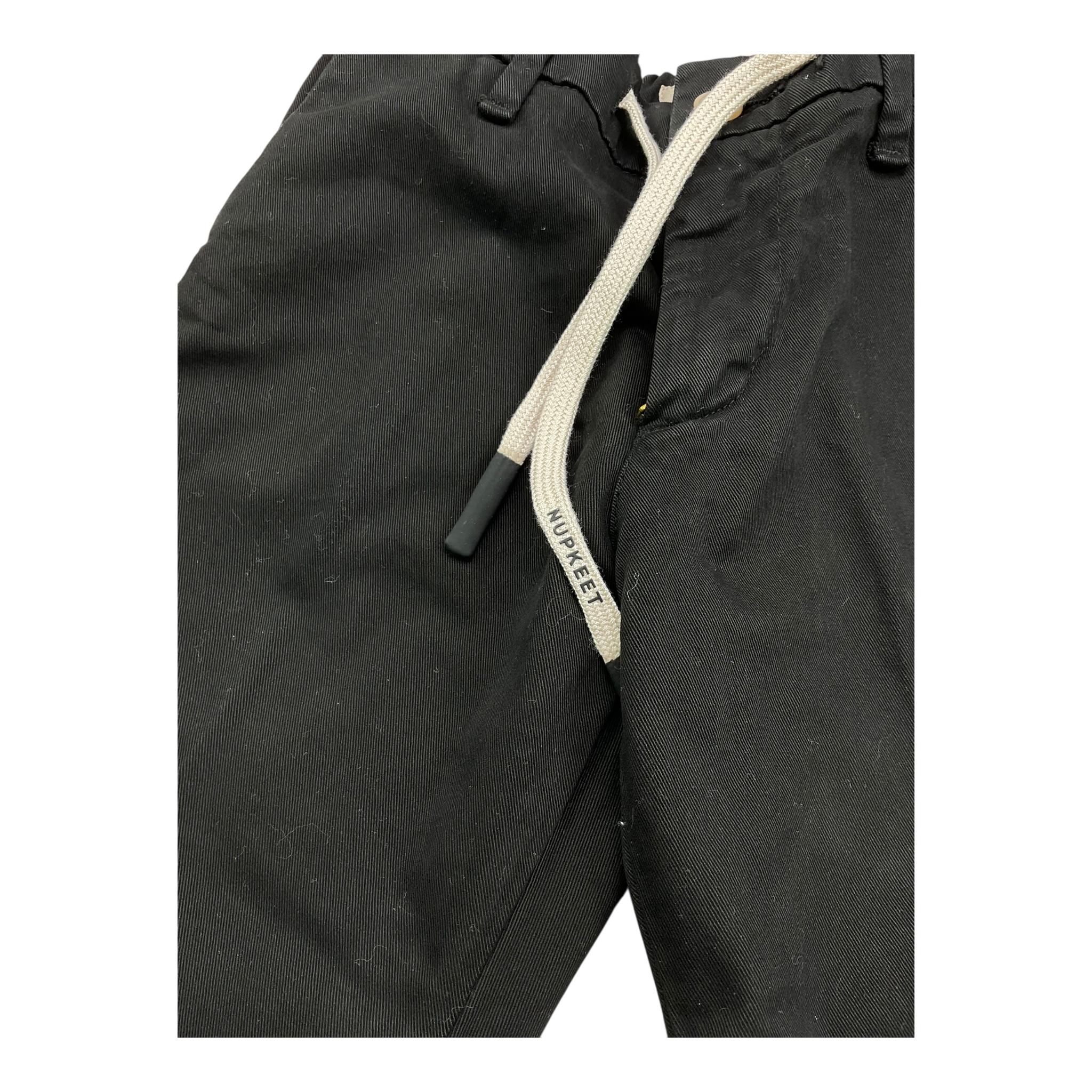 NUPKEET pantalone tinta unita cn elastico in vita Nero per Bambino 24NK281 NERO NUPKEET