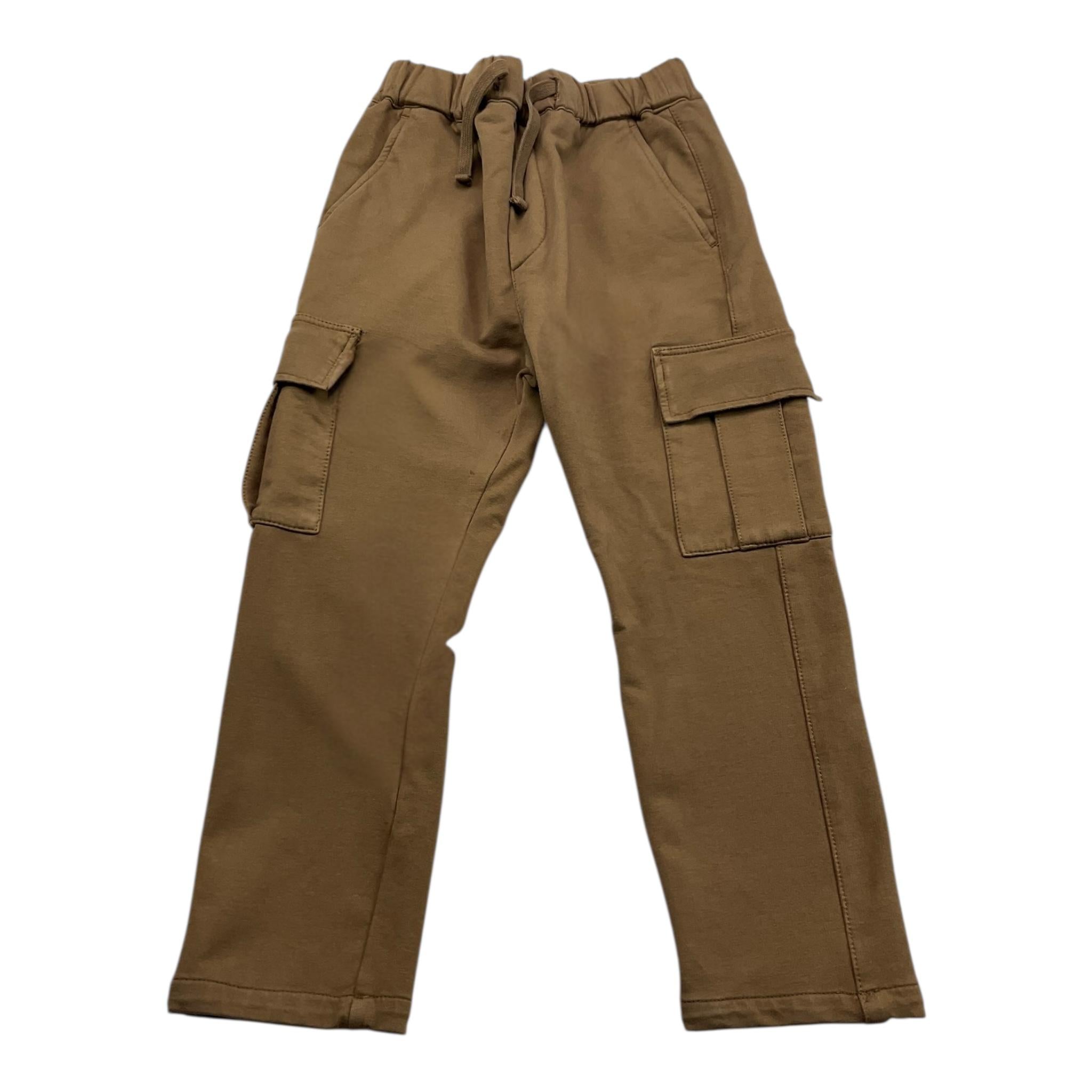 PAOLO PECORA pantalone tinta unita con elastico in vita Fango per Bambino PP3852 FANGO PAOLO PECORA