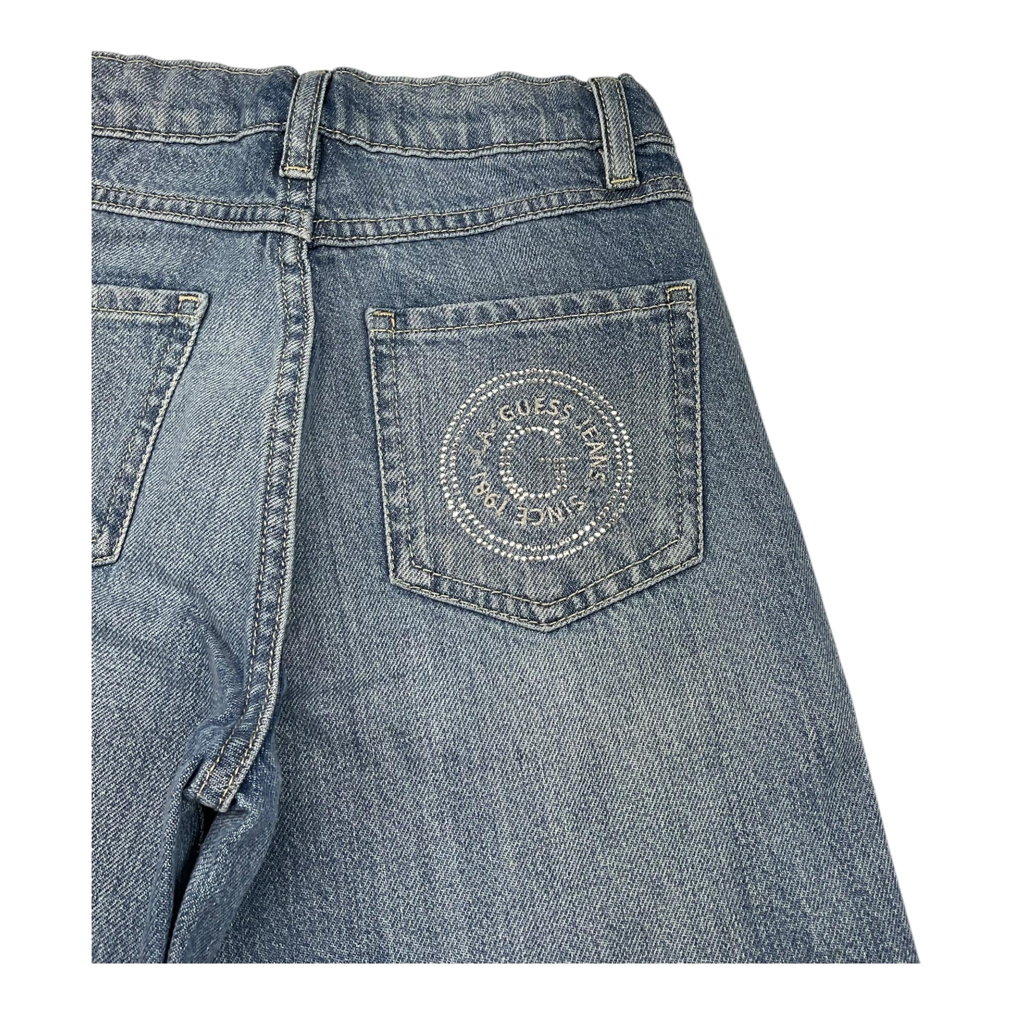 GUESS jeans tinta unita modello zampa Blu per Bambina J4YA17D4SE0 BLU GUESS