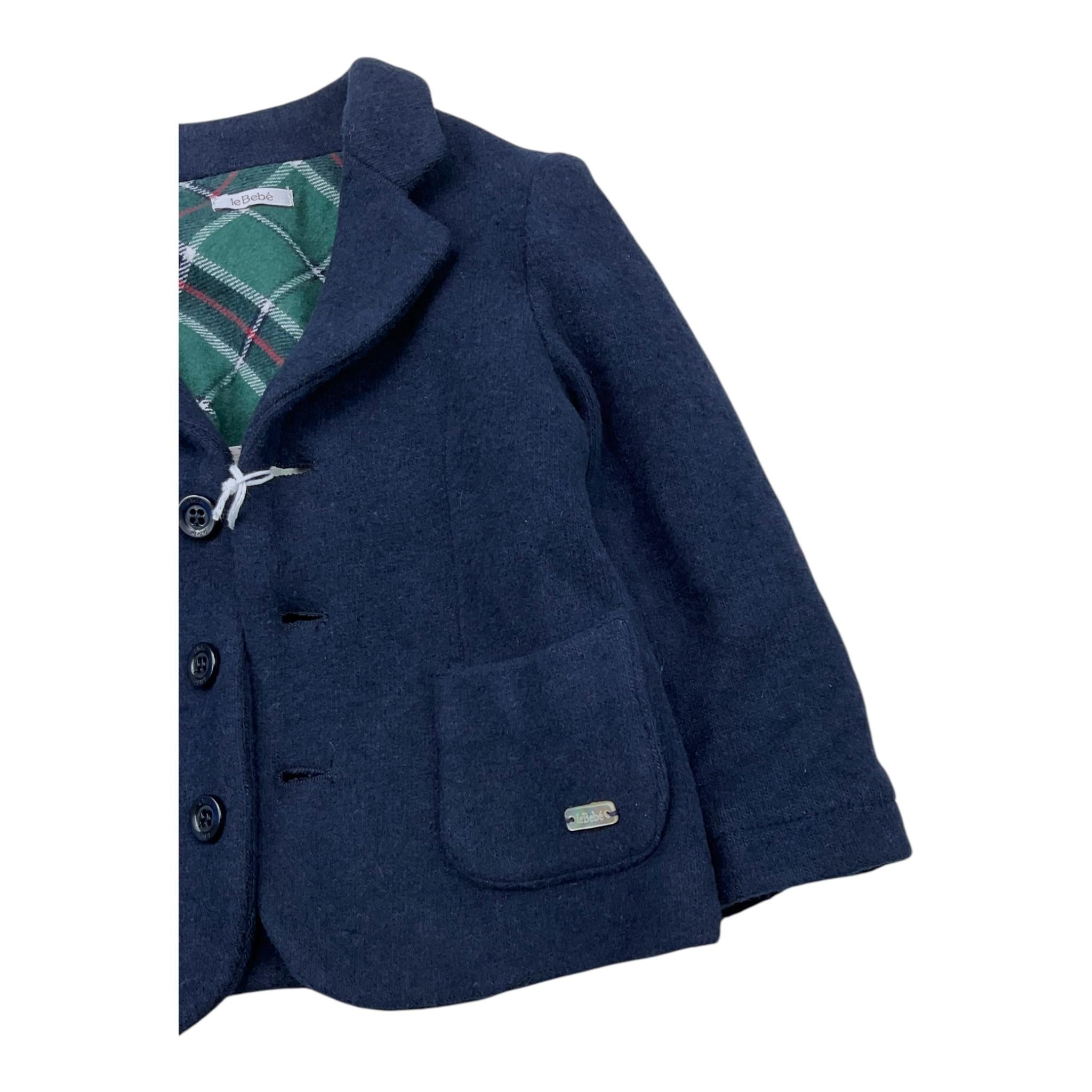 LE BEBE' giacca tinta unita con tasche Blu per Neonato LBB5169 BLU LE BEBE'