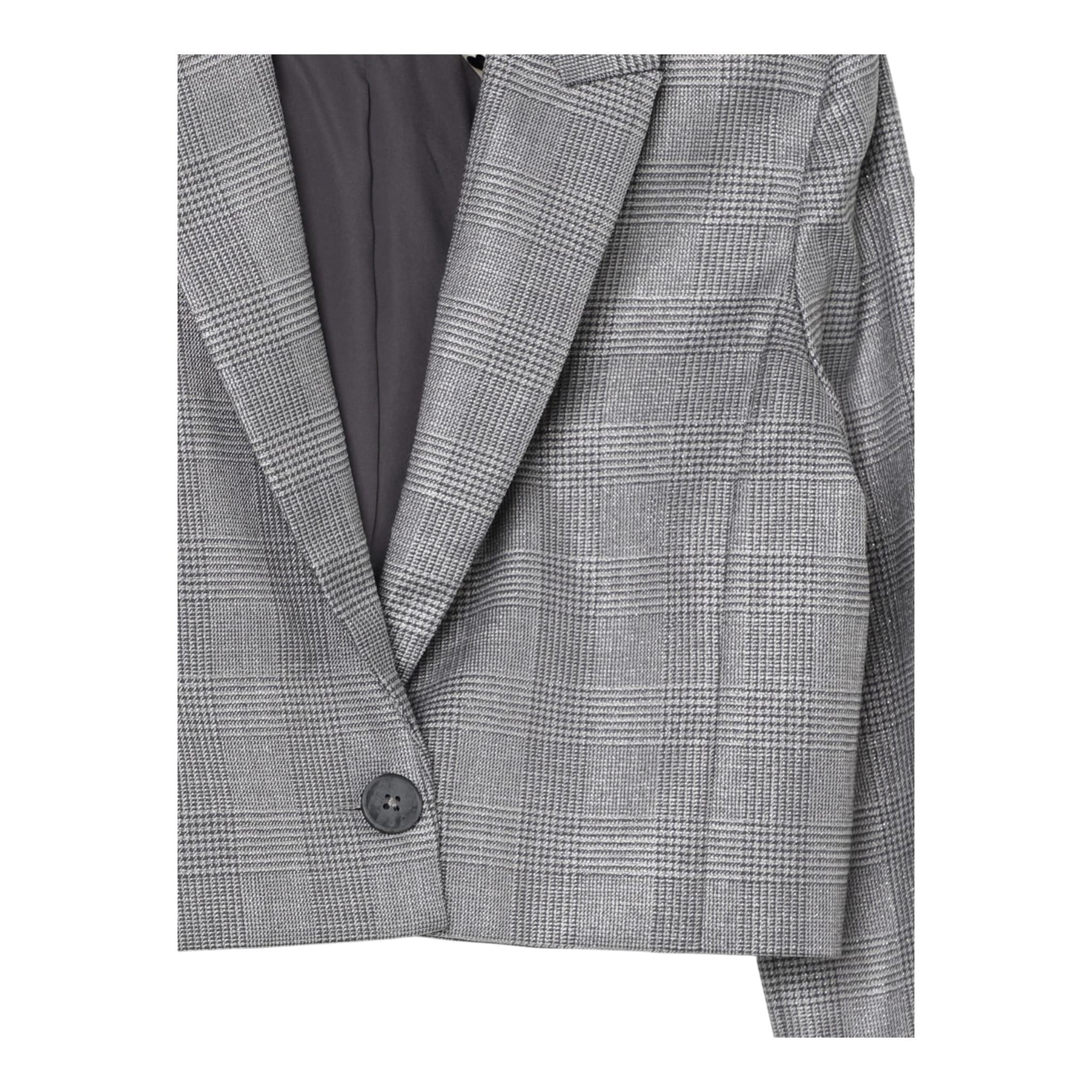 TWINSET giacca tinta unita con microfantasia Grigio per Bambina 242GJ2180 GRIGIO TWINSET