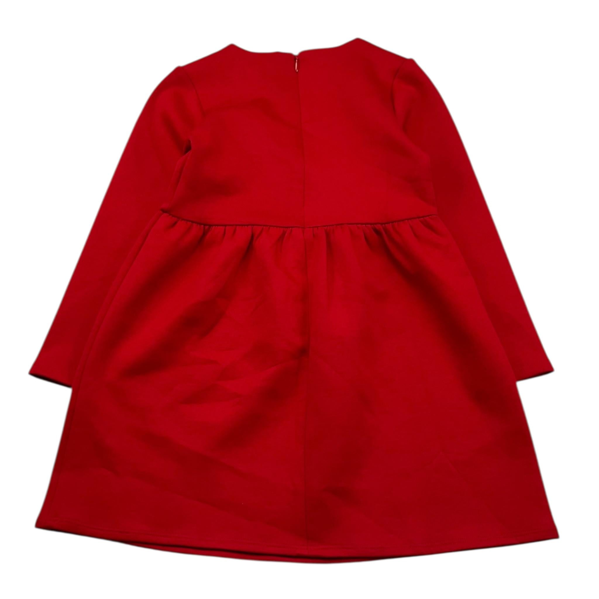 CARRE'MENT BEAU abito tinta unita girocollo Rosso per Bambina Y02107 ROSSO CARRE'MENT BEAU