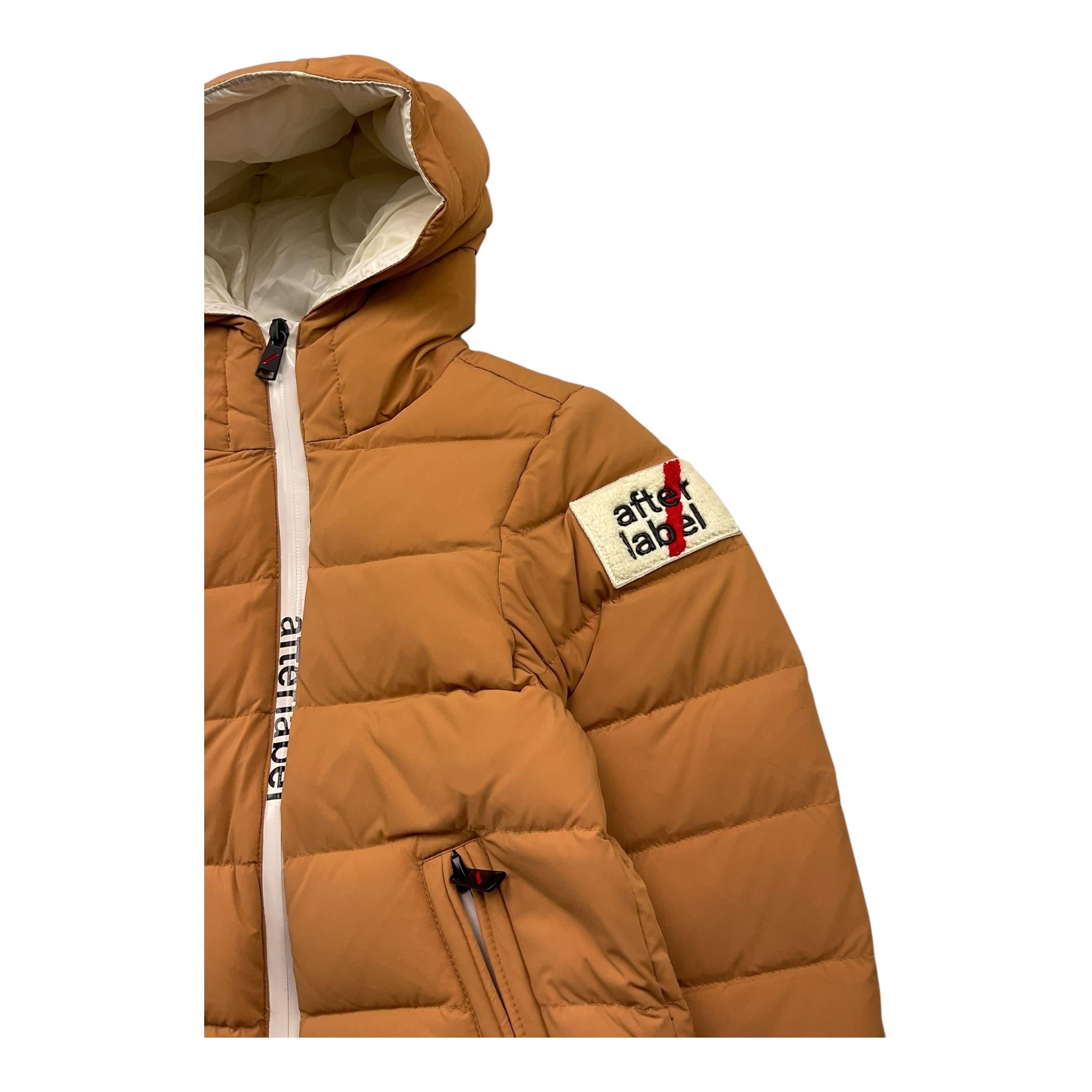 AFTER LABEL giubbino tinta unita con cappuccio Cammello per Bambino 3431O00006X CAMMELLO AFTER LABEL