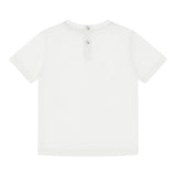 ROBERTO CAVALLI t-shirt girocollo tinta unita con stampa in contrasto Bianco per Neonato TJT631 BIANCO ROBERTO CAVALLI