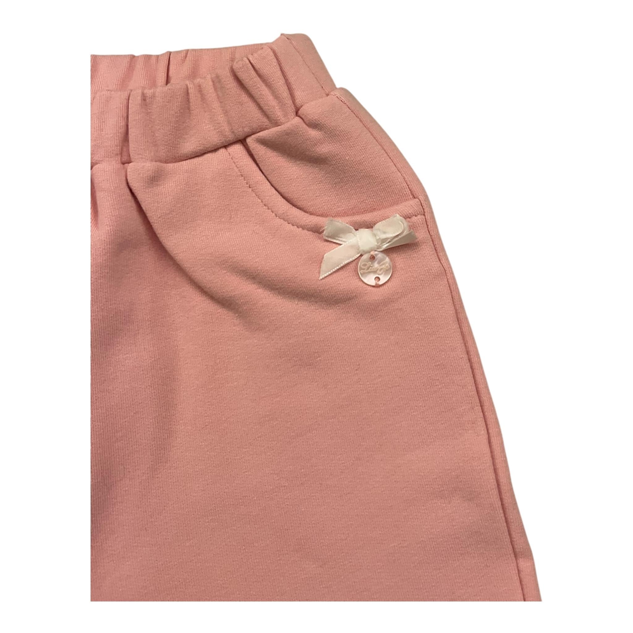 LIU JO pantalone tinta unita con elastico in vita Rosa per Neonata HF4040X ROSA LIU JO