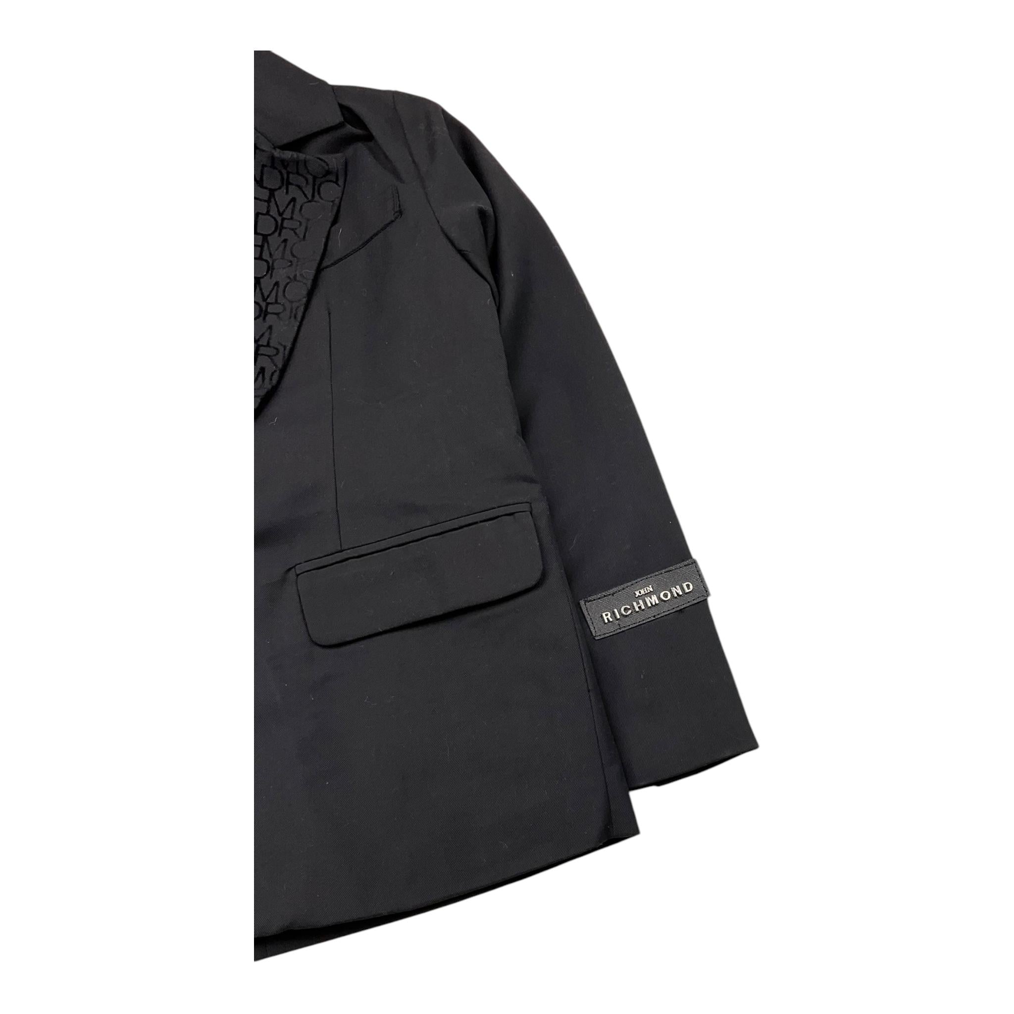 JOHN RICHMOND giacca tinta unita con logo Nero per Bambino RBA25030GC NERO JOHN RICHMOND