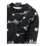 MARC ELLIS maglia girocollo tinta unita logata Nero per Neonata JMNSW00180X NERO MARC ELLIS