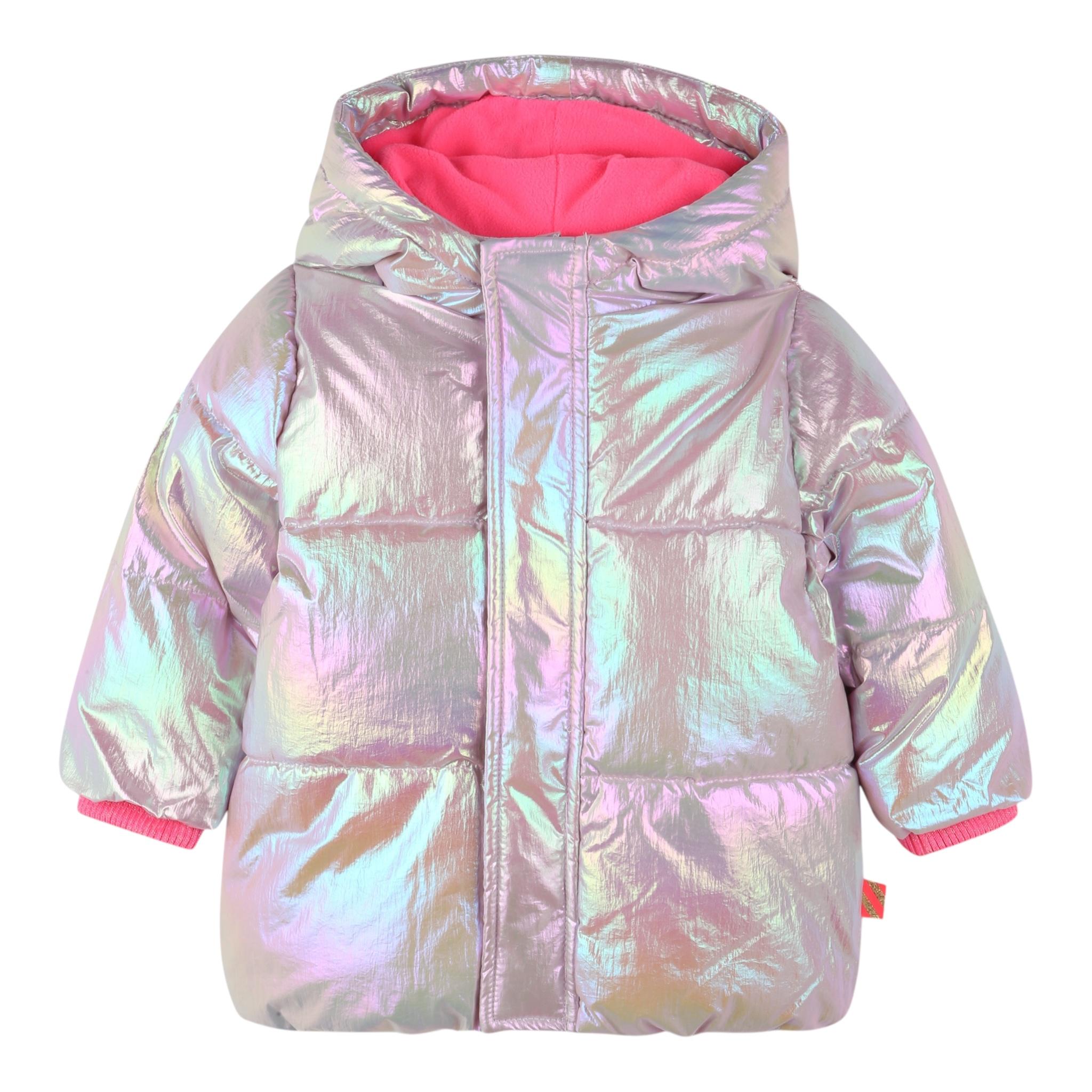 BillIEBLUSH giubbino tinta unita effetto aurora boreale cn cappuccio Rosa per Bambina U20401J ROSA BillIEBLUSH