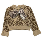 LE BEBE' maglia girocollo fantasia maculata Beige per Neonata LBG6093 BEIGE LE BEBE'