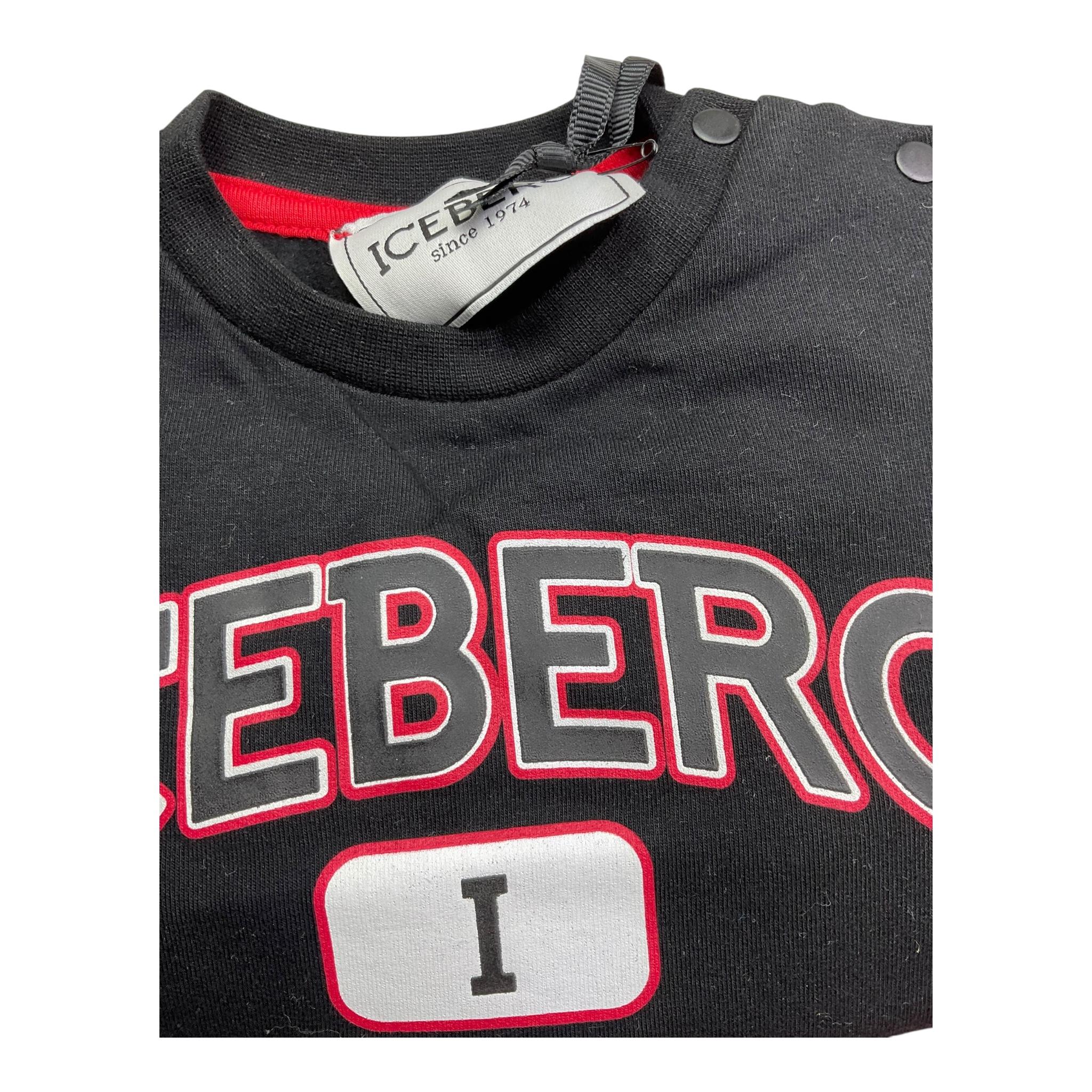 ICEBERG completo 2pz bicolore felpa-pantalone Rosso/nero per Neonato CFICE5304NB ROSSO/NERO ICEBERG