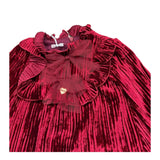 LE BEBE' abito manica lunga in velluto Rosso per Neonata LBG6079 ROSSO LE BEBE'