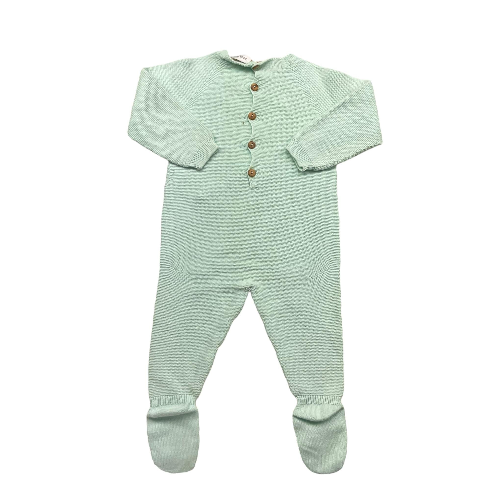 WEDOBLE tutina tinta unita con stampa stella Verde acqua per Neonato V2208346A VERDE ACQUA WEDOBLE