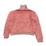 GAELLE maglia tinta unita collo alto con stampa Rosa per Bambina 2741W0980 ROSA GAELLE