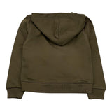DSQUARED2 felpa tinta unita con cappuccio e stampa Verde per Bambino DQ2465 VERDE DSQUARED2