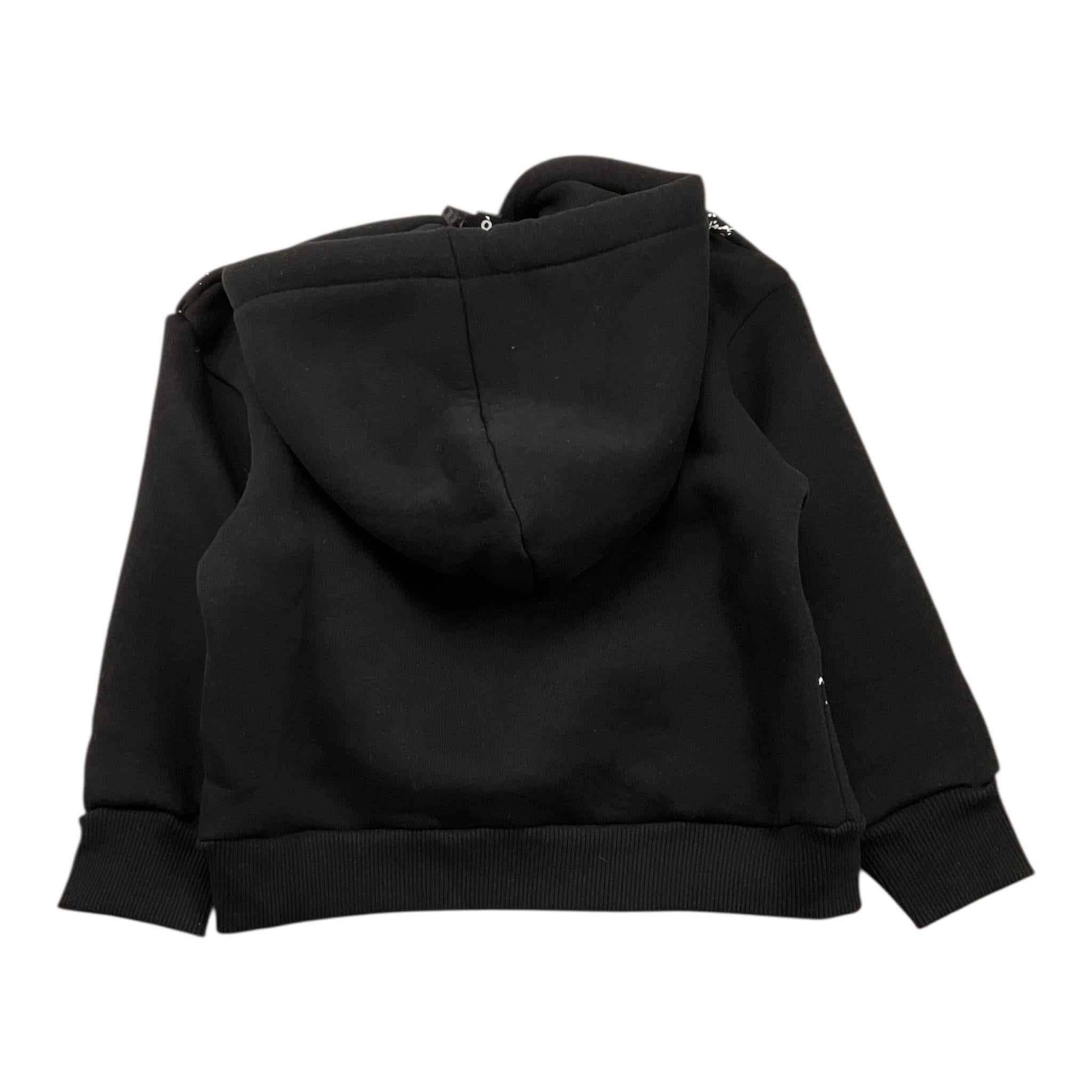 PATRIOT felpa tinta unita con cappuccio e stampa Nero per Bambino FE0038 NERO PATRIOT