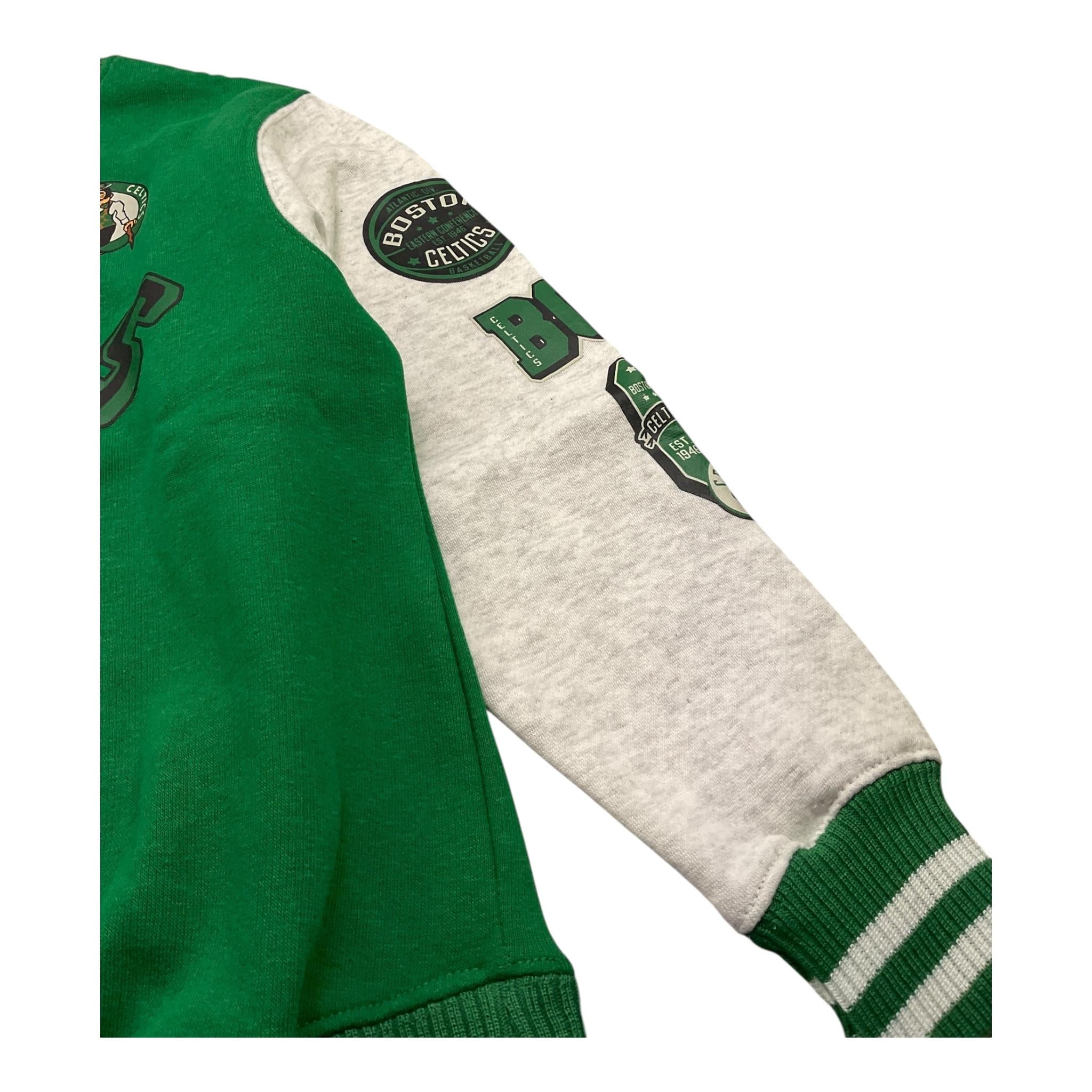 NBA felpa bicolore girocollo con stampa Verde per Bambino EK2B7FHCZ VERDE NBA