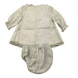 ELISABETTA FRANCHI set abito tinta unitacon culotte Verde acqua per Neonata 004150193 VERDE ACQUA ELISABETTA FRANCHI