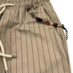 NEVER TOO pantalone tinta unita con fantasia a righe Beige per Bambino NT2120RX BEIGE NEVER TOO