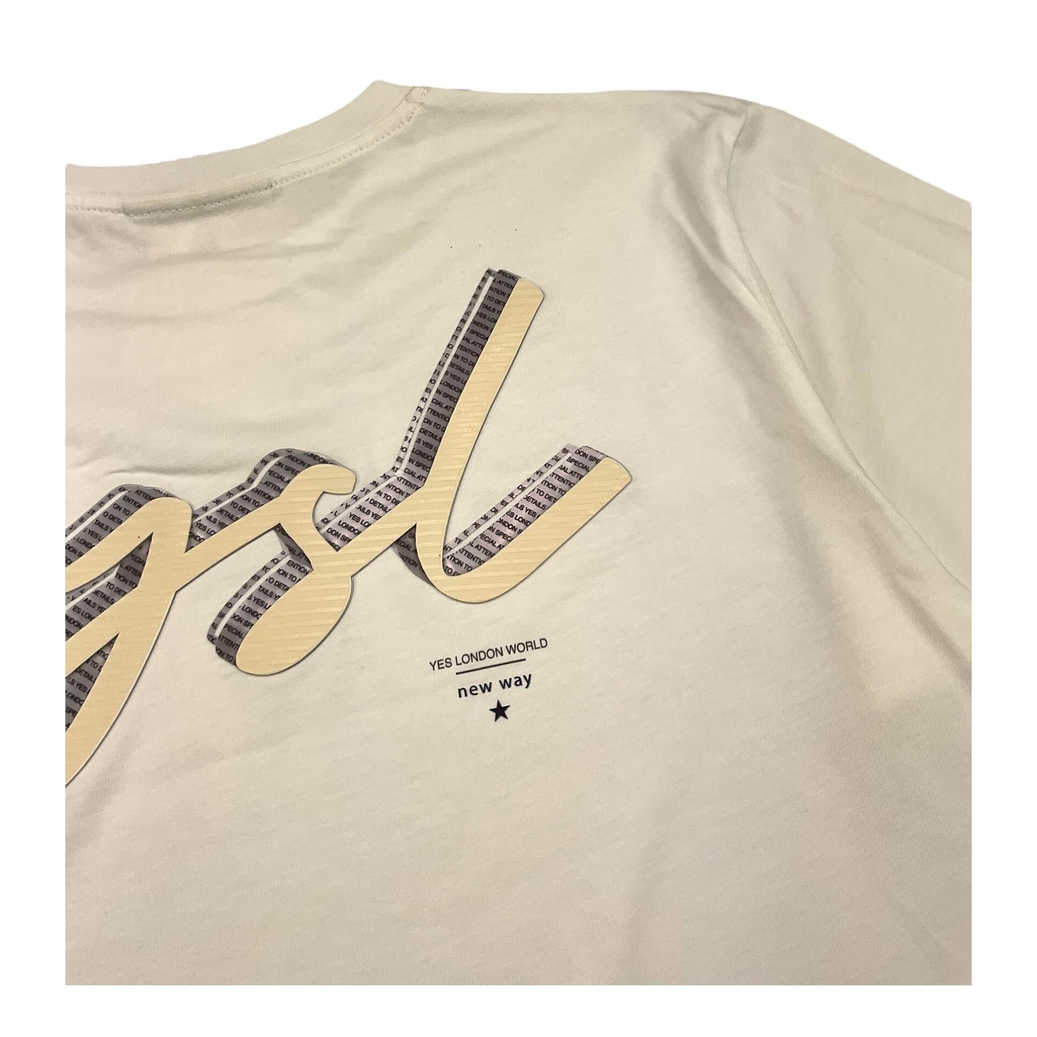 YES LONDON t-shirt girocollo tinta unita Bianco per Bambino JR2111 BIANCO YES LONDON