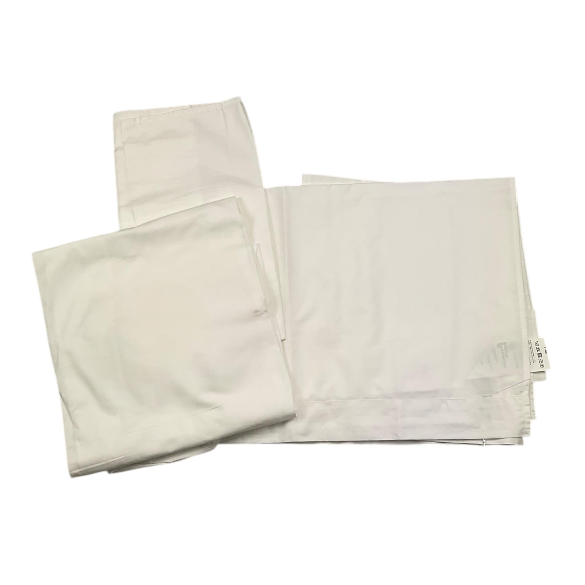 LE BEBE' set lenzuola 3 pezzi tinta unita con ricami Bianco per Neonato LBB4399 BIANCO LE BEBE'