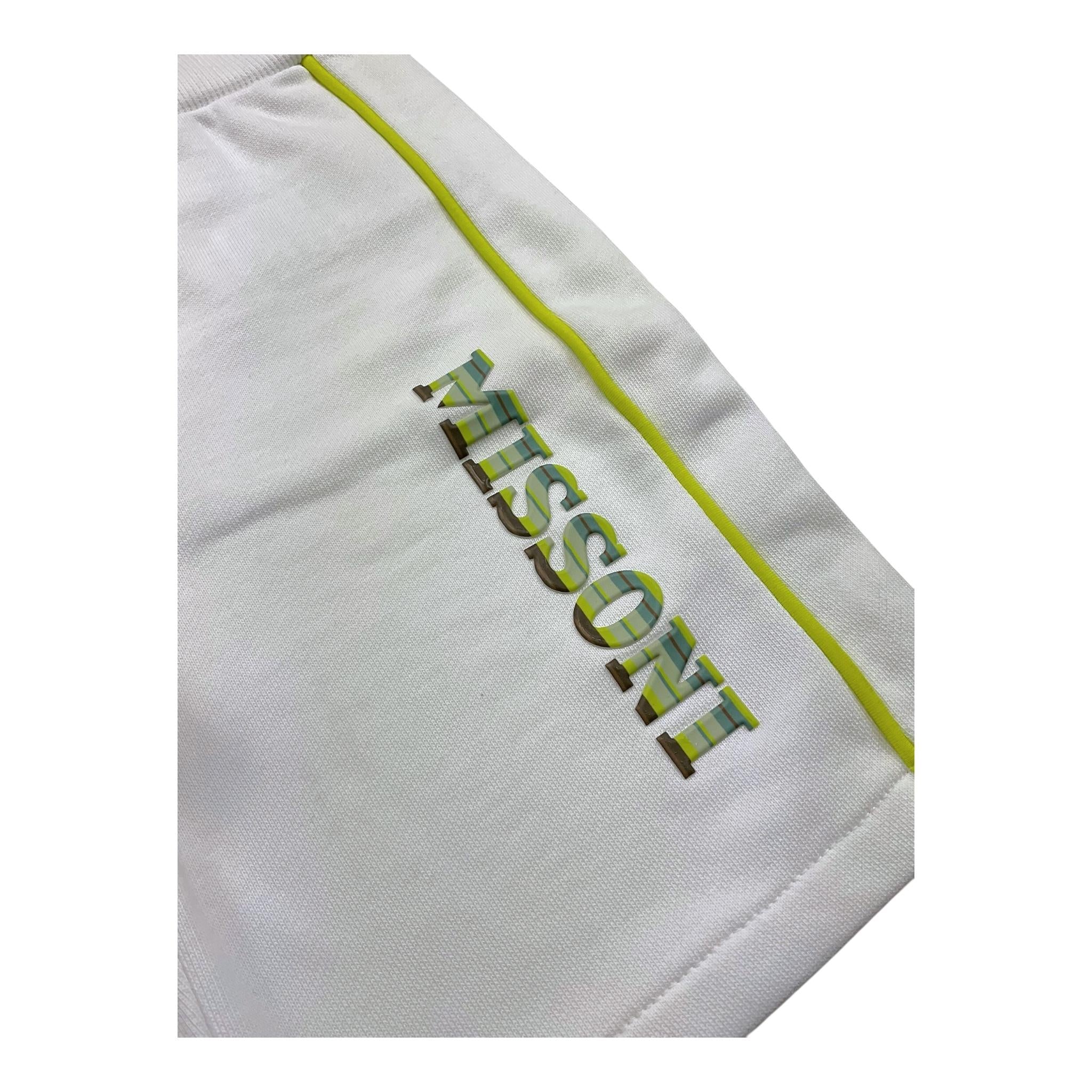 MISSONI bermuda tinta unita con stampa Bianco per Bambino MU6519 BIANCO MISSONI