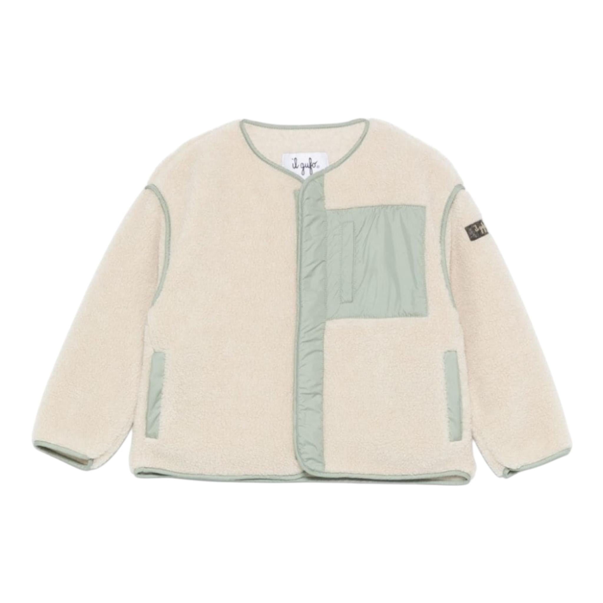 IL GUFO giubbino tinta unita modello teddy con zip Panna per Bambino A24GM421PE029 PANNA IL GUFO