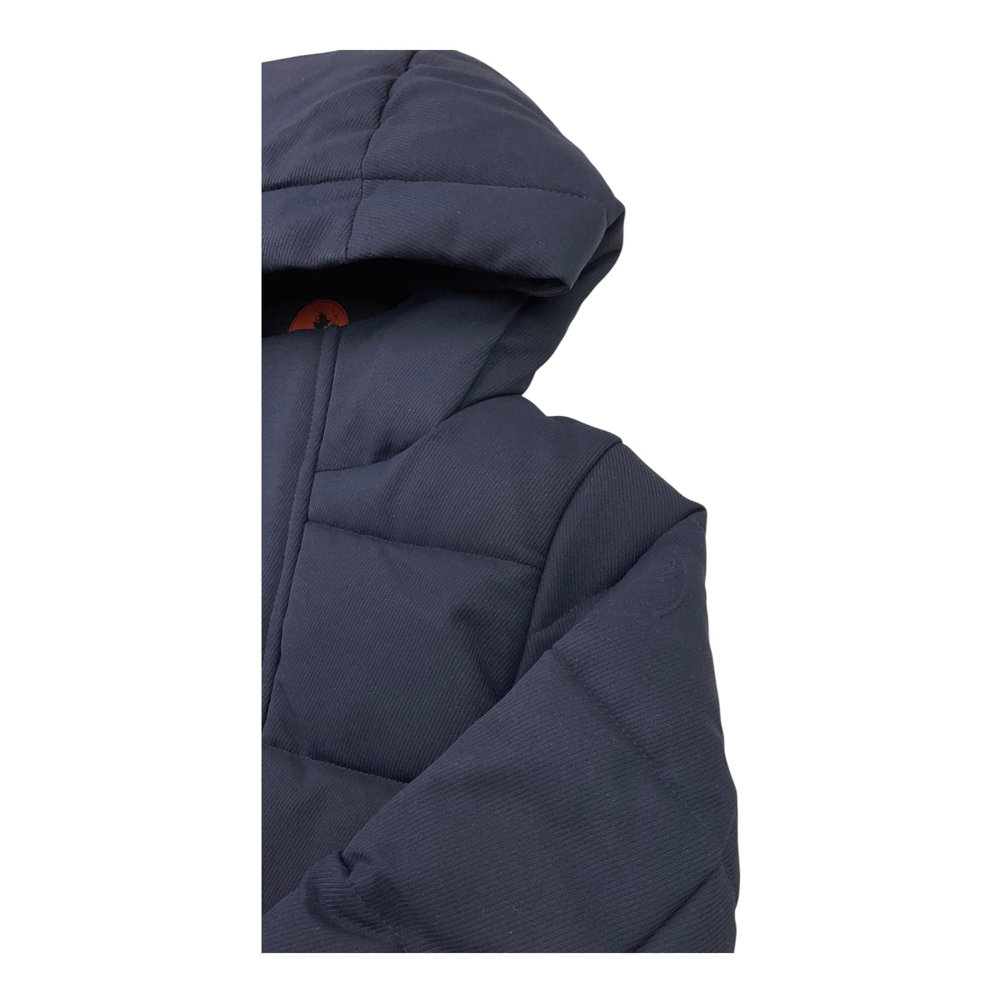 SAVE THE DUCK giubbino tinta unita con zip e cappuccio Blu per Bambino J31779BX BLU SAVE THE DUCK