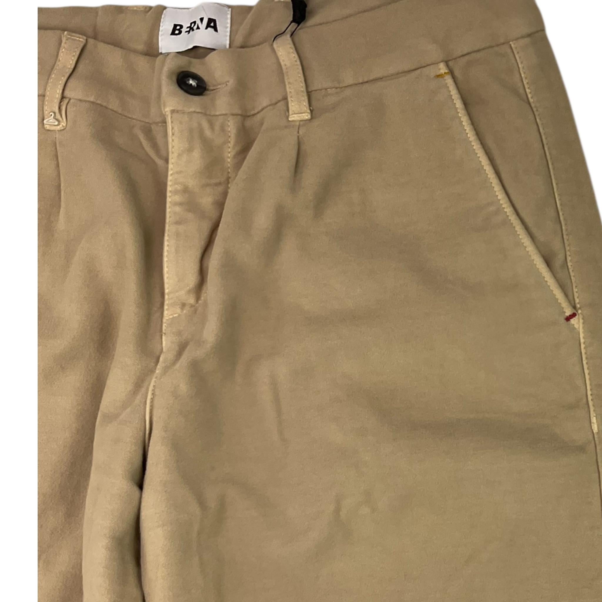 BERNA pantalone tinta unita con girovita regolabile Verde per Bambino 23596 VERDE BERNA