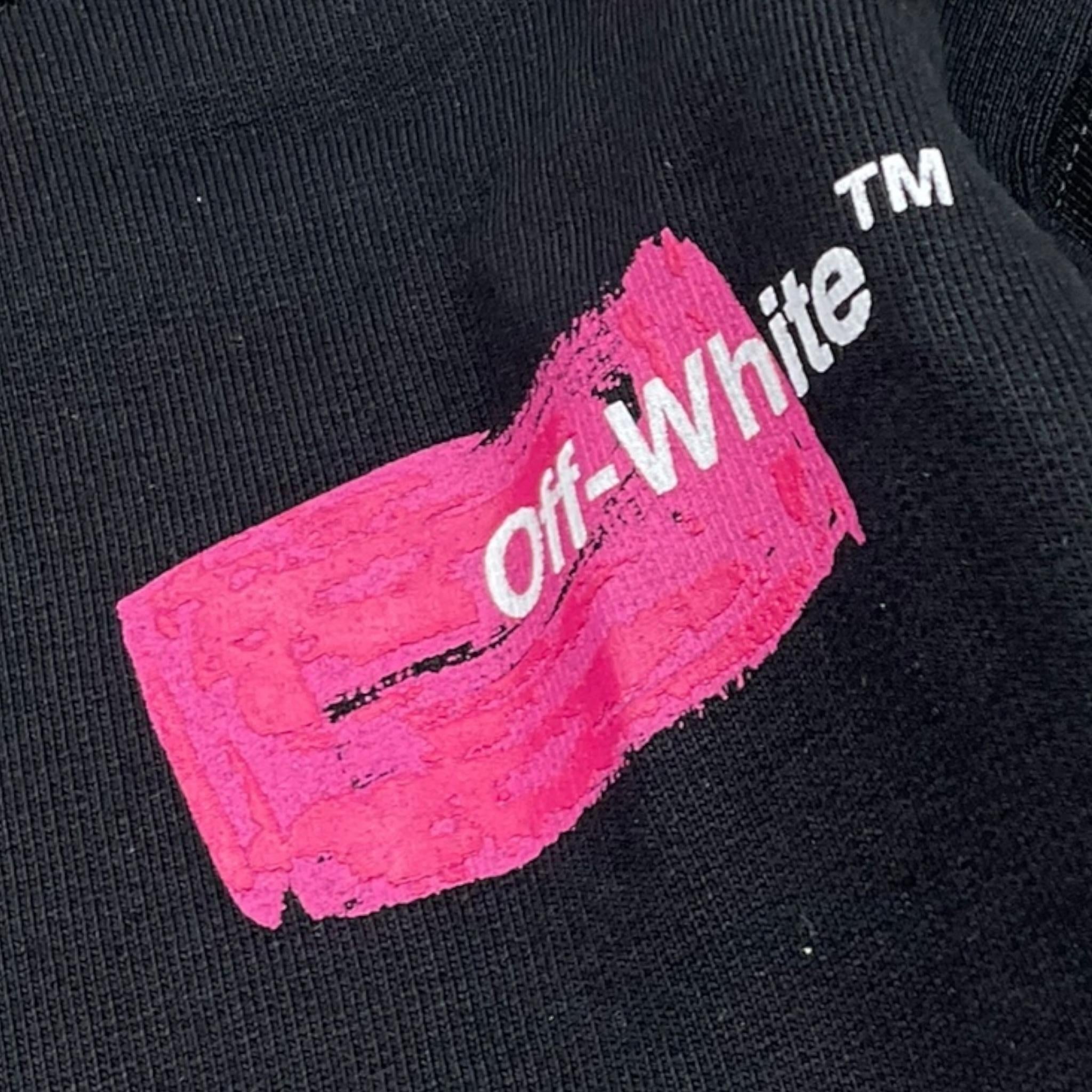 OFF-WHITE abito modello felpa girocollo tinta unita con stampa Nero per Bambina HDHF NERO OFF-WHITE