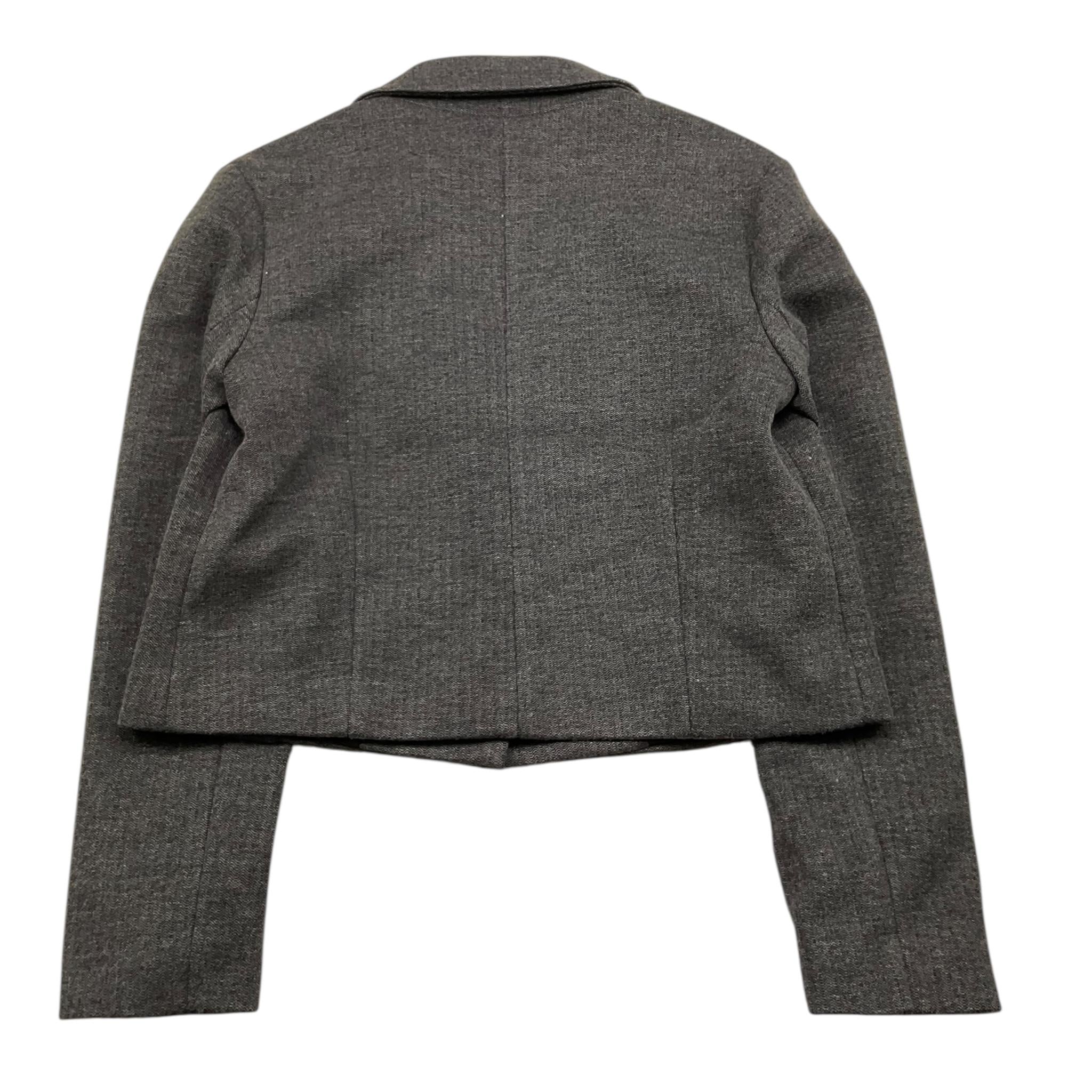 PLEASE giacca modello crop tinta unita Grigio per Bambina JB01172G66 GRIGIO PLEASE