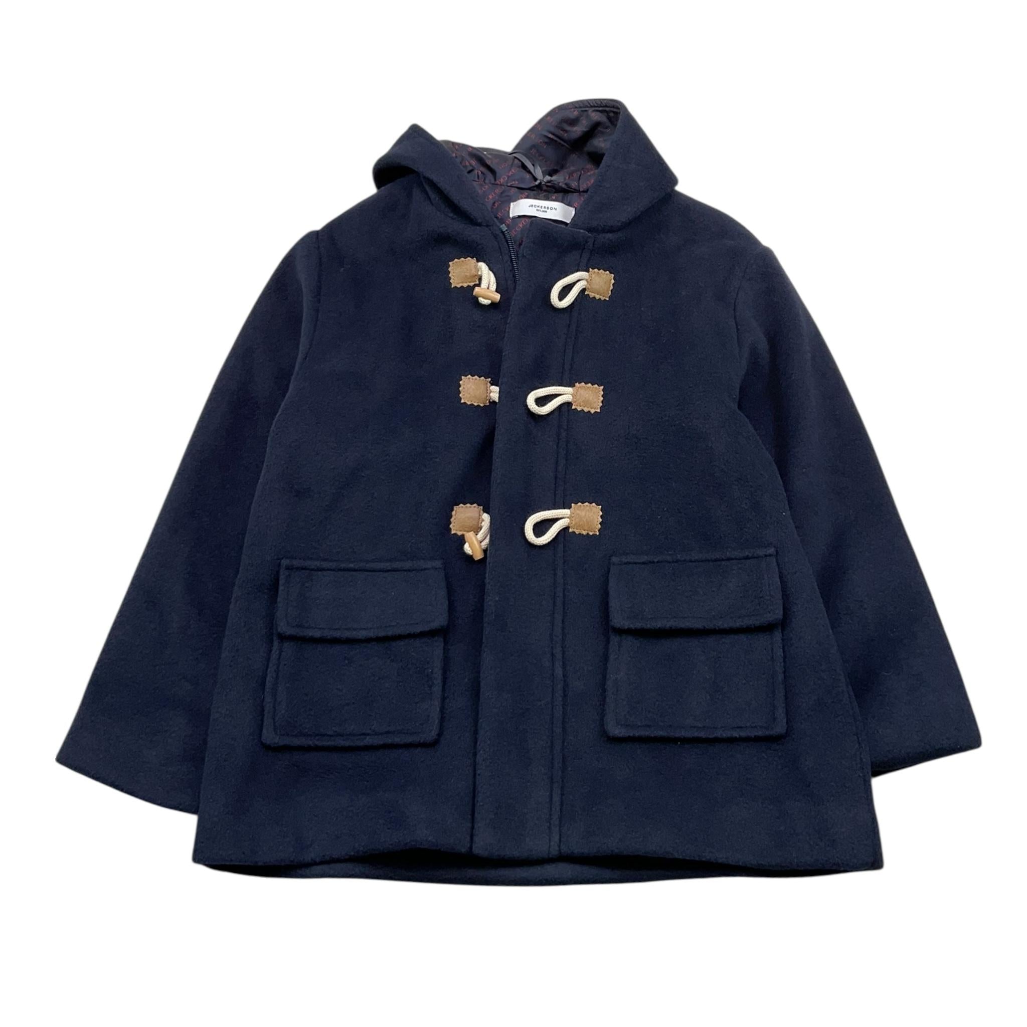 JECKERSON cappotto tinta unita cn cappuccio Blu per Bambino JN3714 BLU JECKERSON