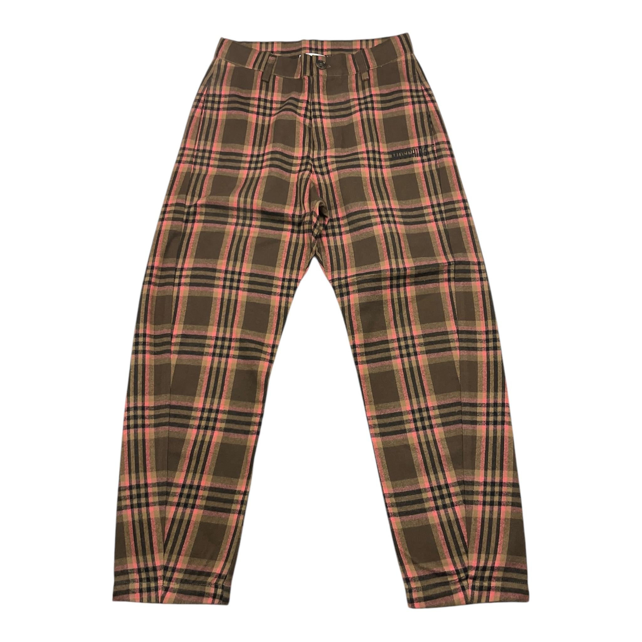 MOSCHINO pantalone tinta unita con fantasia a quadri Marrone per Bambina HUP08P MARRONE MOSCHINO