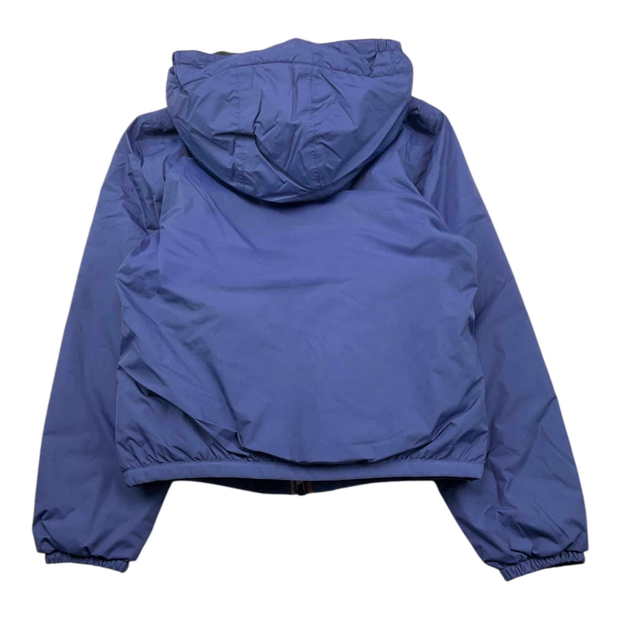 K-WAY giubbino tinta unita con cappuccio Blu per Bambino K7141FW BLU K-WAY
