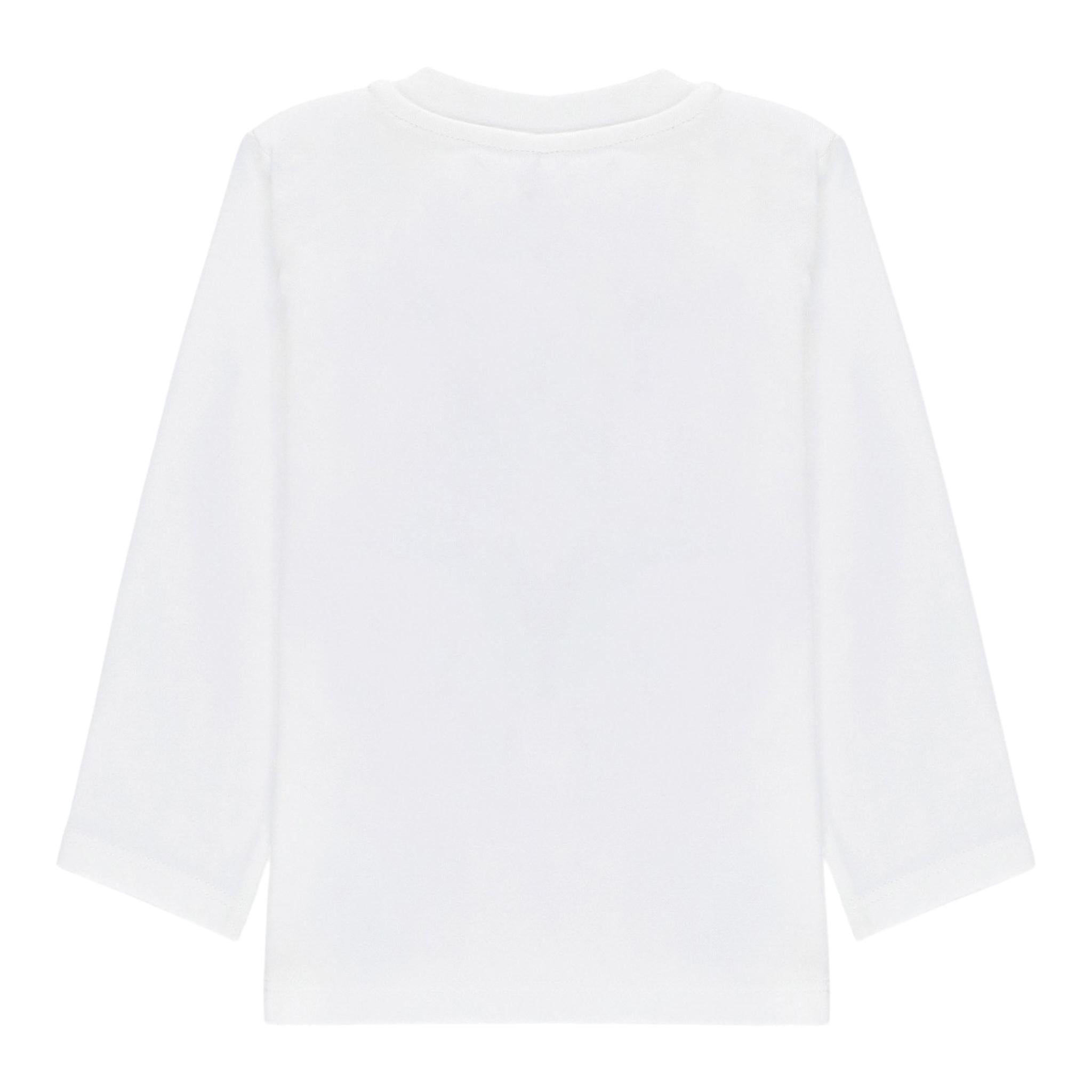 STELLA McCARTNEY shirt girocoll tinta unita con stampa in contrasto Bianco per Neonato TV8670 BIANCO STELLA McCARTNEY