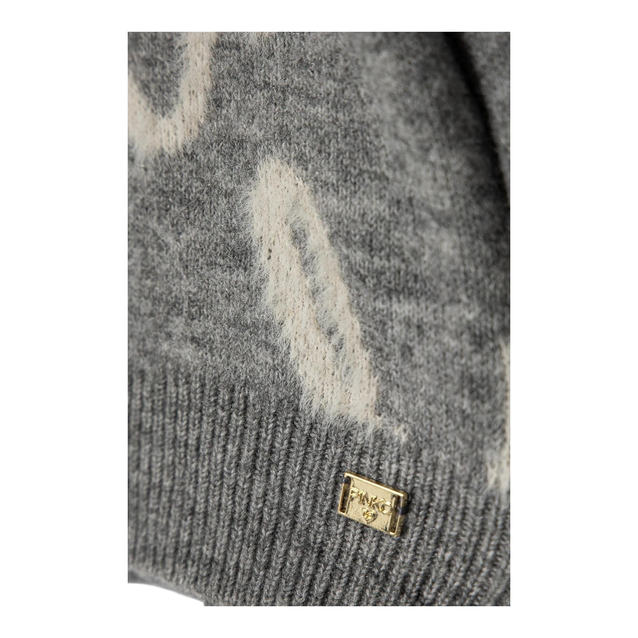 PINKO maglia tinta unita logata girovollo Grigio per Bambina F4PIJGJP019X GRIGIO PINKO