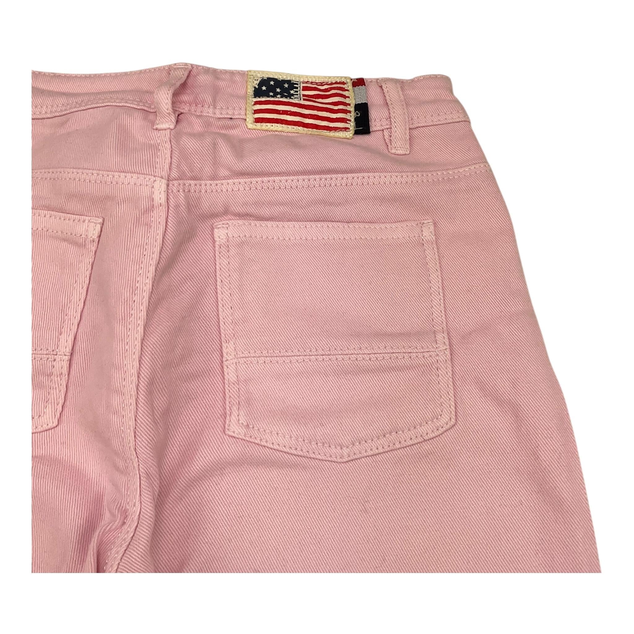 U.S. POLO ASSN pantalone tinta unita modello zampa Rosa per Bambina US40648001 ROSA U.S. POLO ASSN